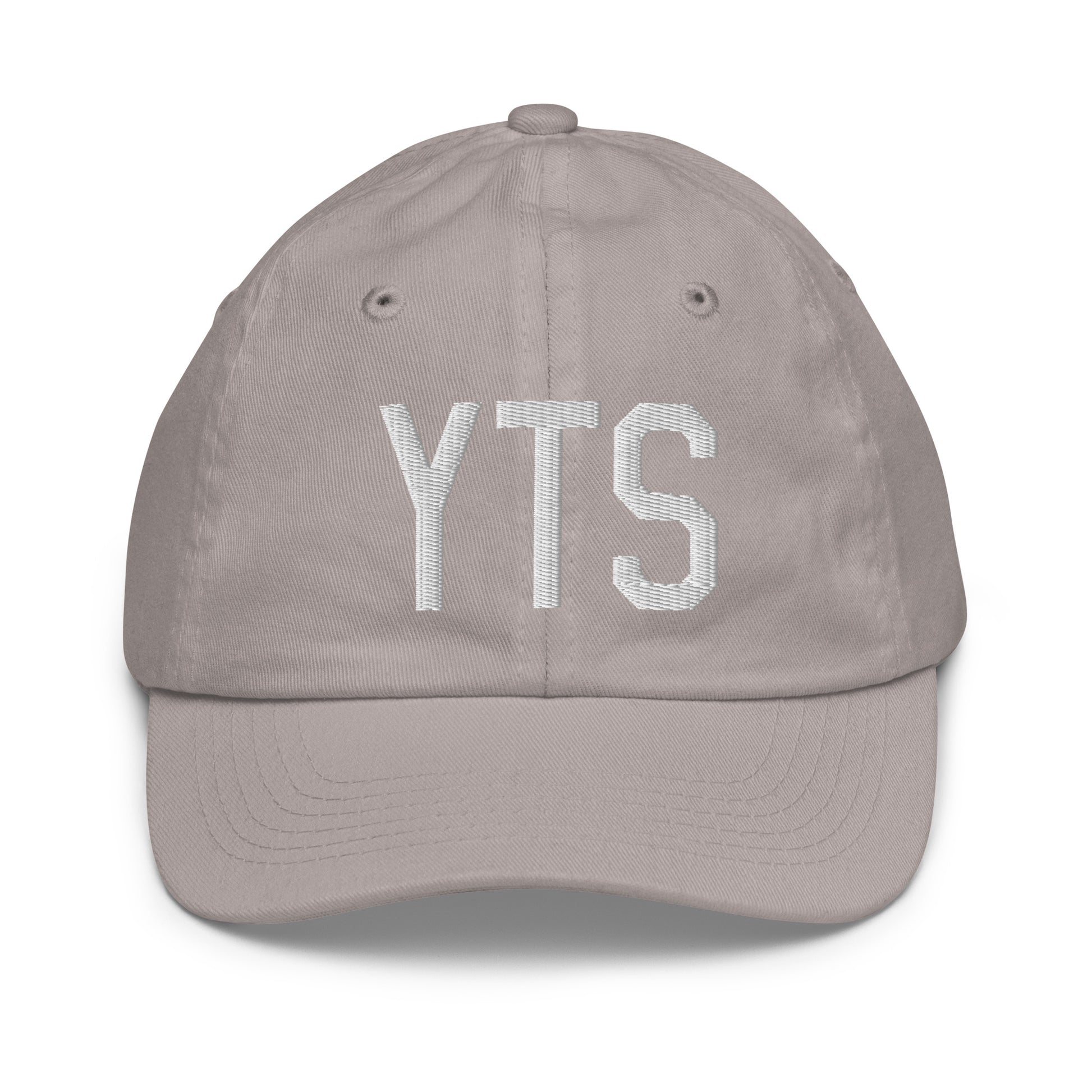 Airport Code Kid's Baseball Cap - White • YTS Timmins • YHM Designs - Image 25