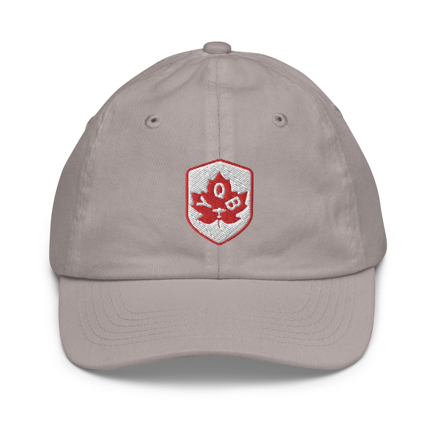 Maple Leaf Kid's Cap - Red/White • YQB Quebec City • YHM Designs - Image 22