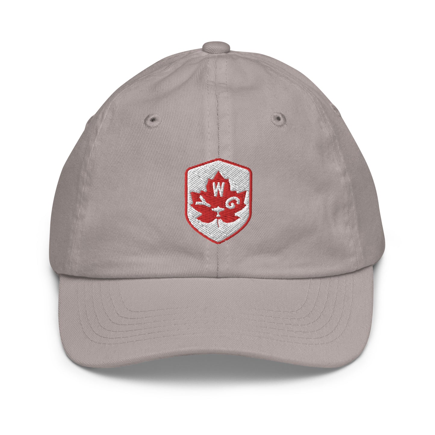 Maple Leaf Kid's Cap - Red/White • YWG Winnipeg • YHM Designs - Image 22