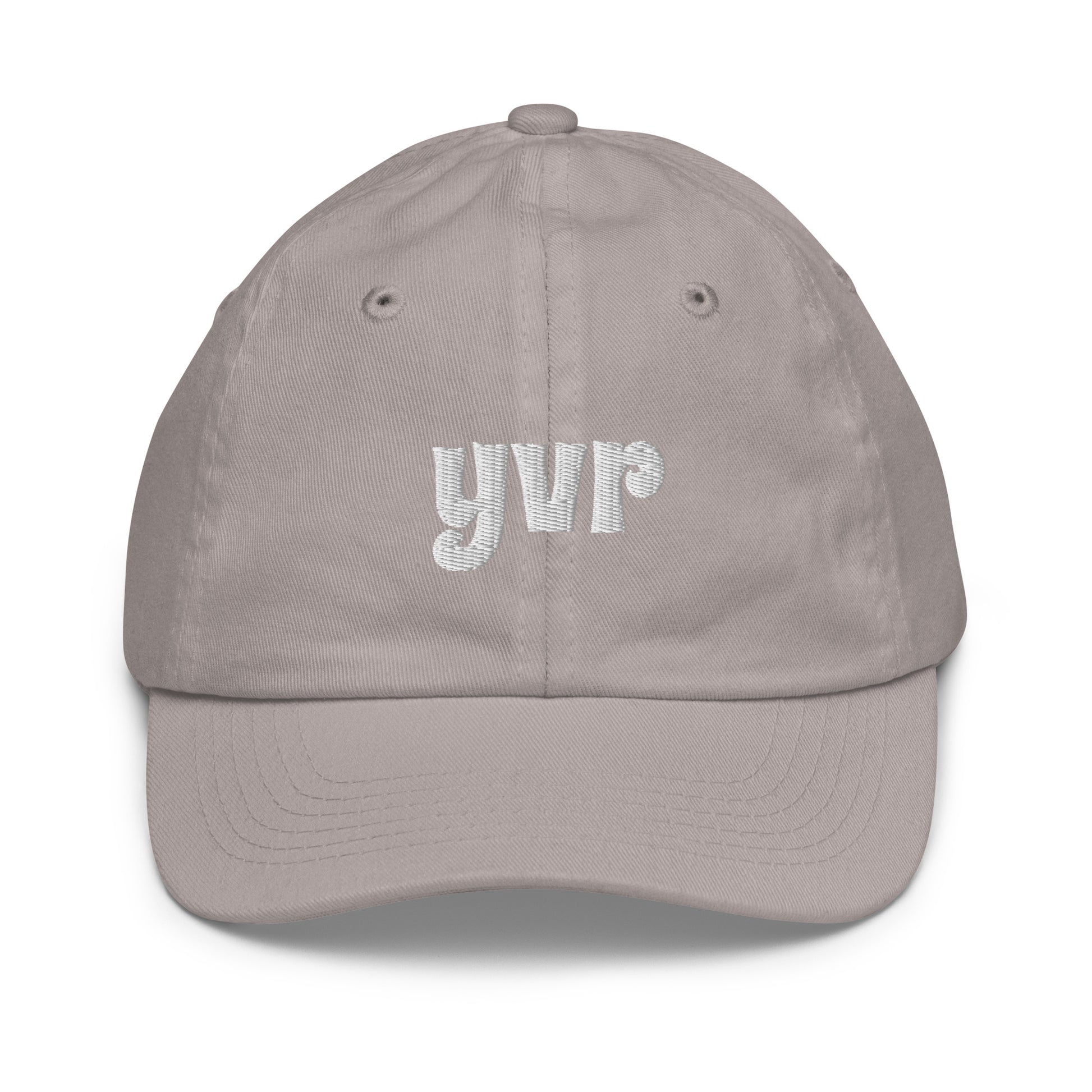 Groovy Kid's Baseball Cap - White • YVR Vancouver • YHM Designs - Image 19