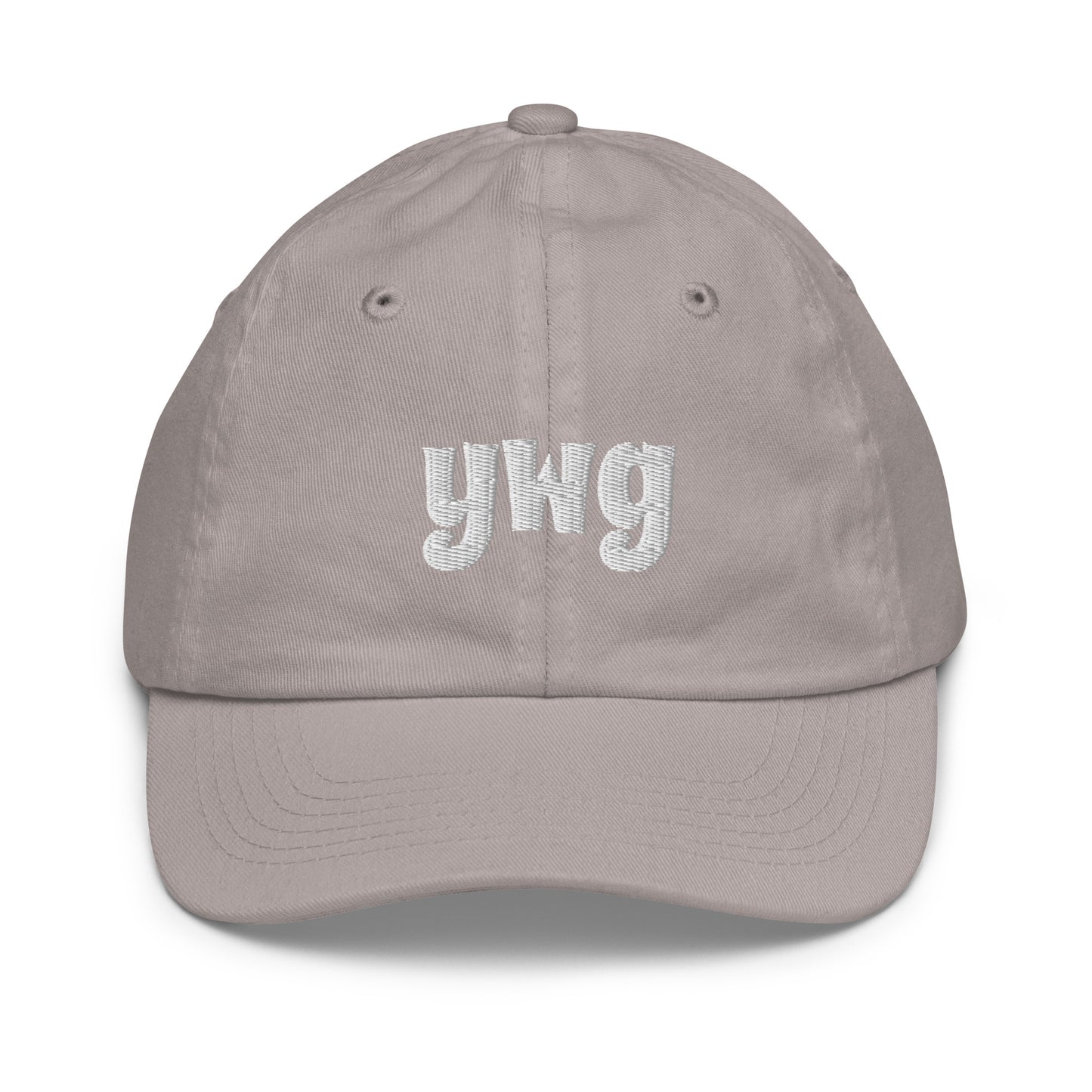 Groovy Kid's Baseball Cap - White • YWG Winnipeg • YHM Designs - Image 19