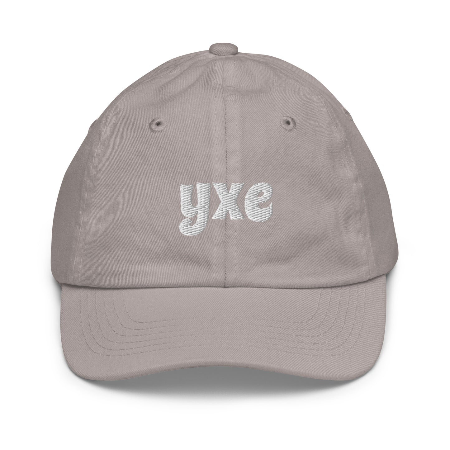 Groovy Kid's Baseball Cap - White • YXE Saskatoon • YHM Designs - Image 19