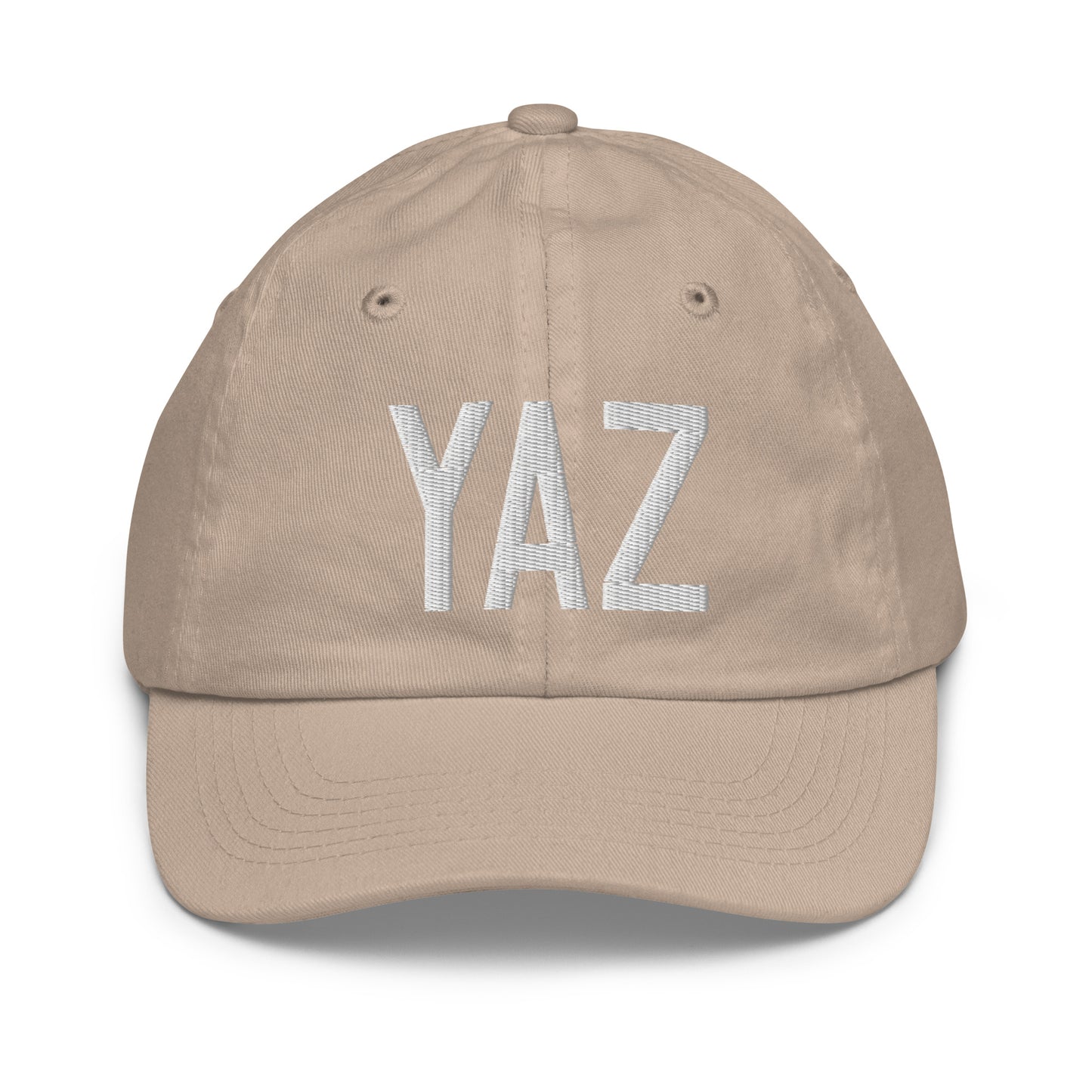 Airport Code Kid's Baseball Cap - White • YAZ Tofino • YHM Designs - Image 28