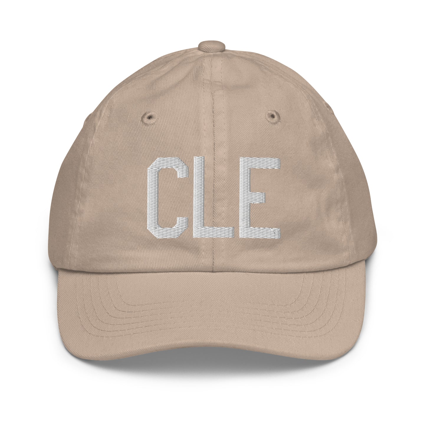 Airport Code Kid's Baseball Cap - White • CLE Cleveland • YHM Designs - Image 28