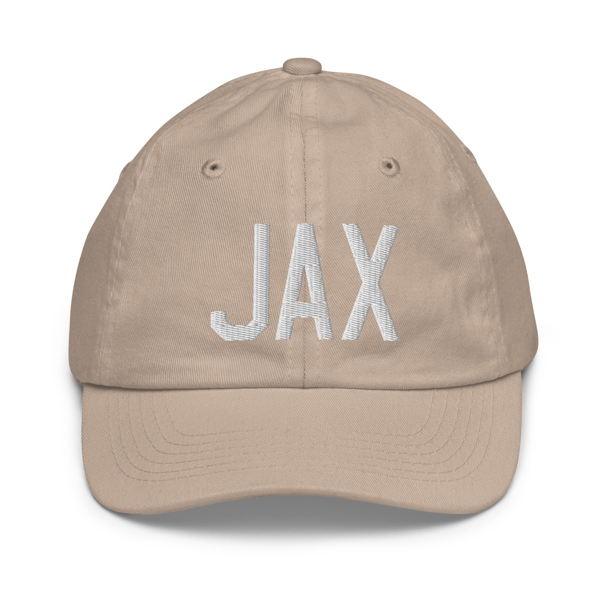 Airport Code Kid's Baseball Cap - White • JAX Jacksonville • YHM Designs - Image 28