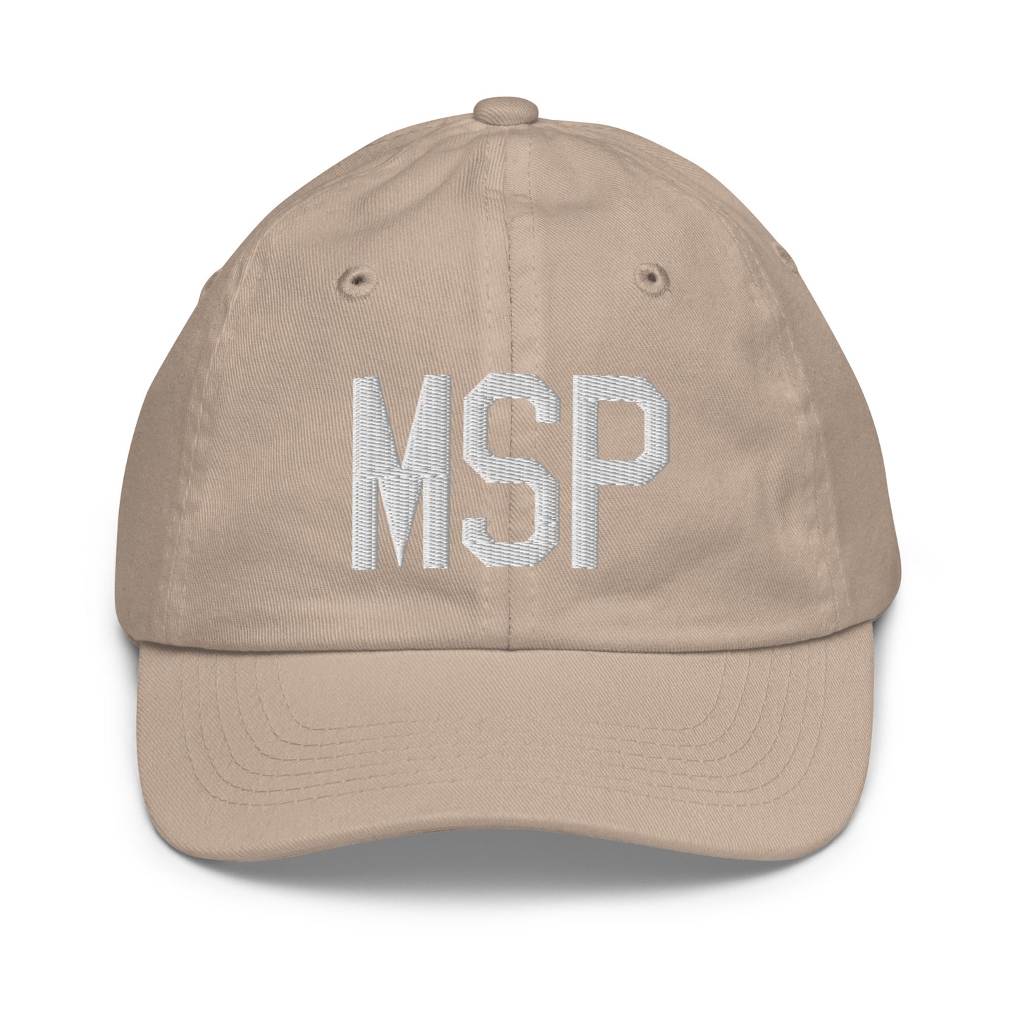 Airport Code Kid's Baseball Cap - White • MSP Minneapolis • YHM Designs - Image 28