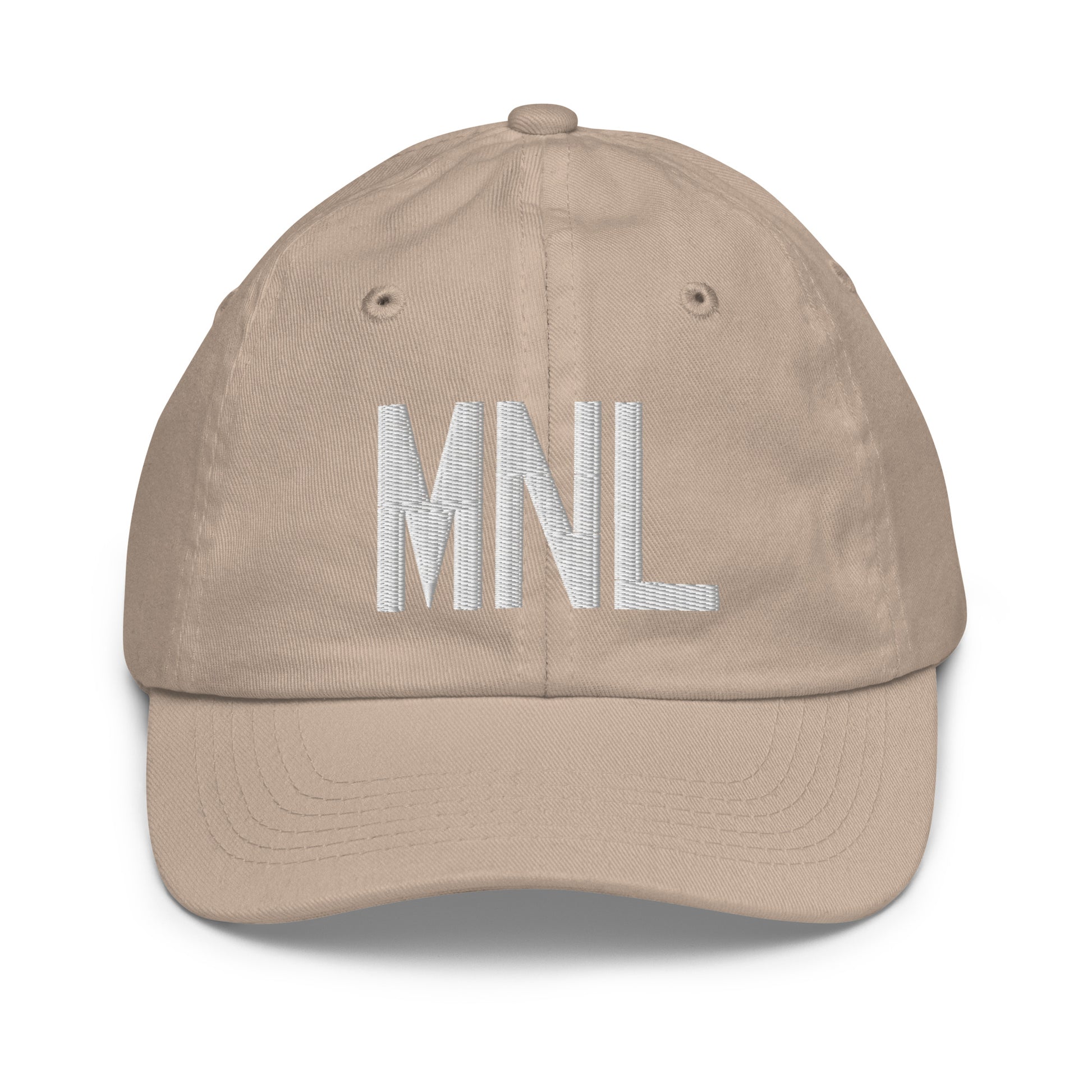 MNL Manila Kid's Baseball Cap • Air Force Lettering in White • YHM Designs - Image 28