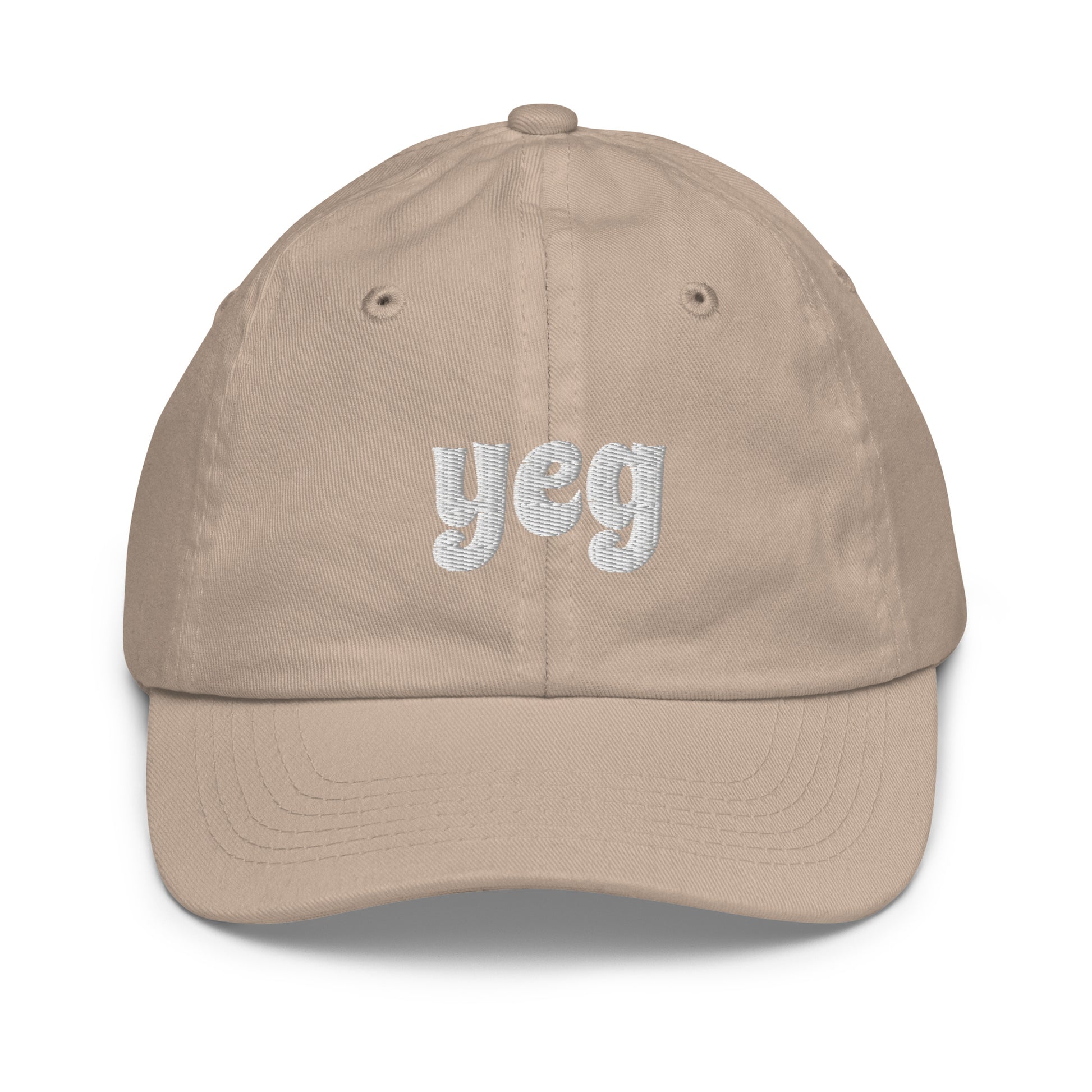 Groovy Kid's Baseball Cap - White • YEG Edmonton • YHM Designs - Image 21