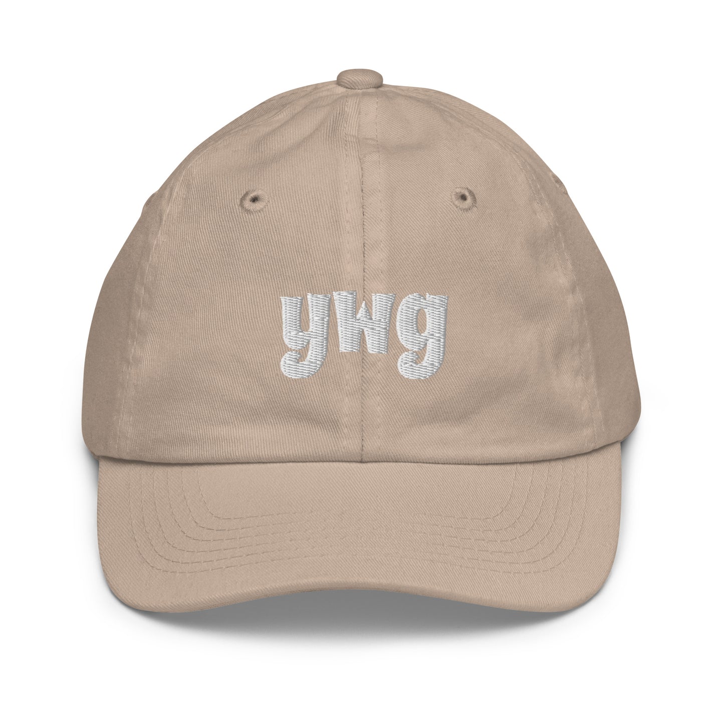 Groovy Kid's Baseball Cap - White • YWG Winnipeg • YHM Designs - Image 21