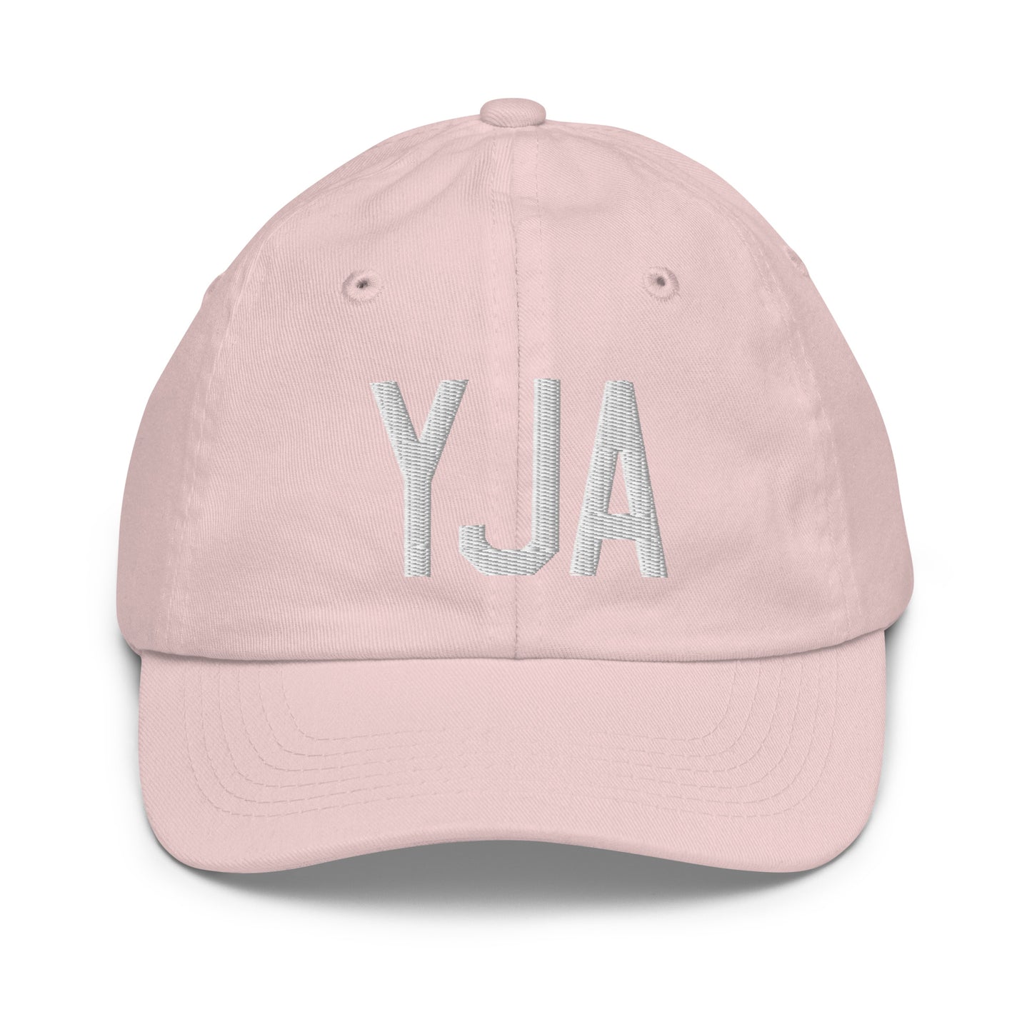 Airport Code Kid's Baseball Cap - White • YJA Jasper • YHM Designs - Image 31