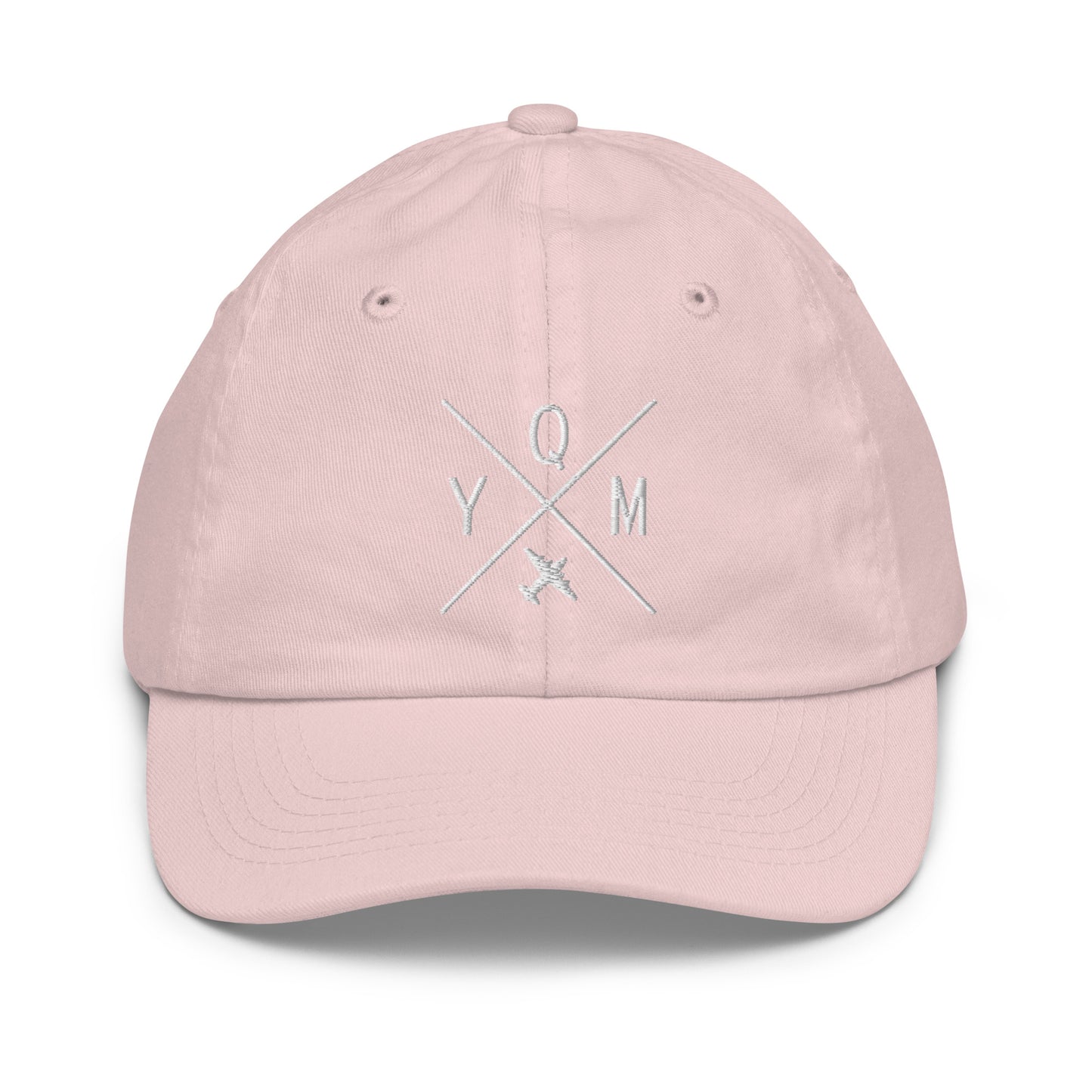 Crossed-X Kid's Baseball Cap - White • YQM Moncton • YHM Designs - Image 31