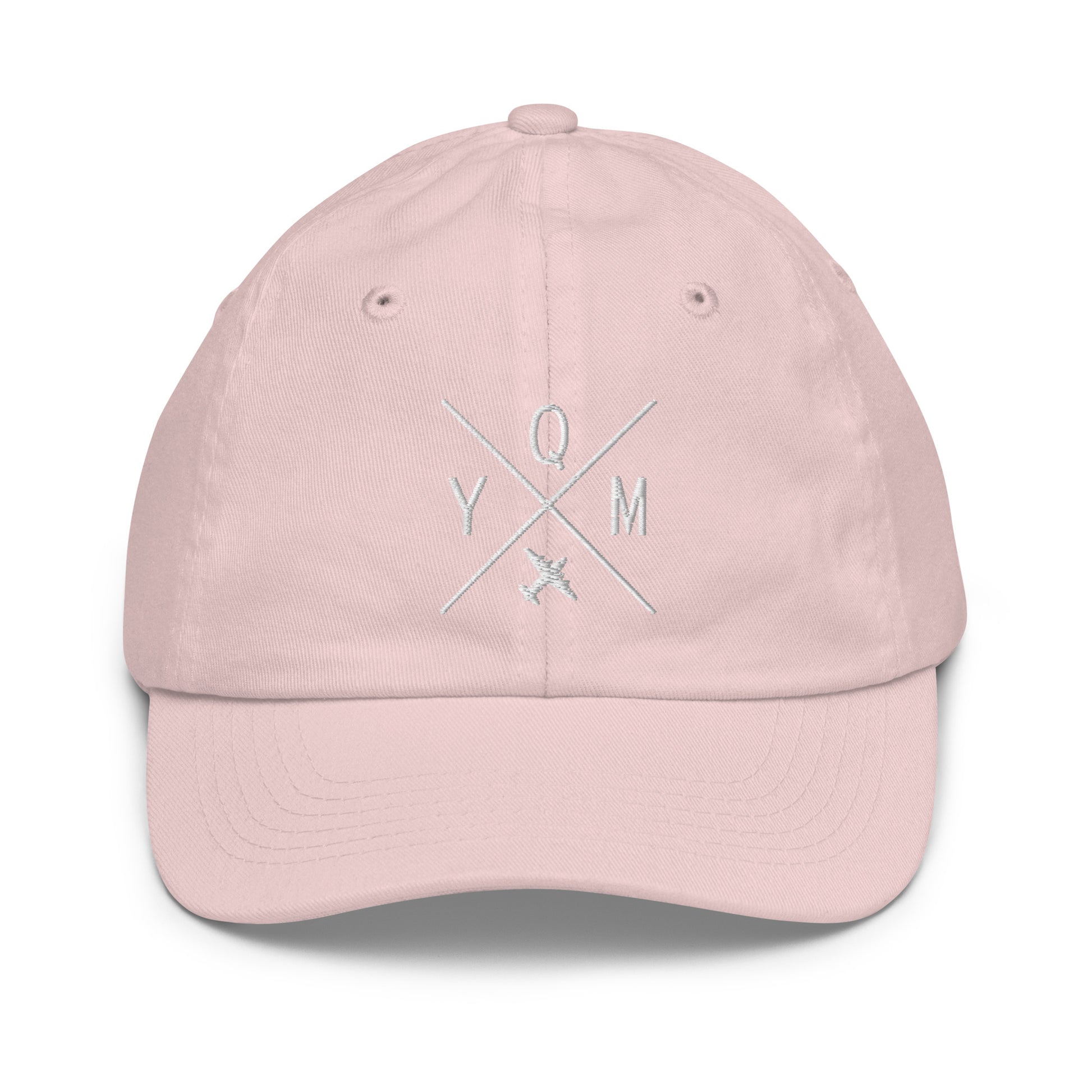 Crossed-X Kid's Baseball Cap - White • YQM Moncton • YHM Designs - Image 31