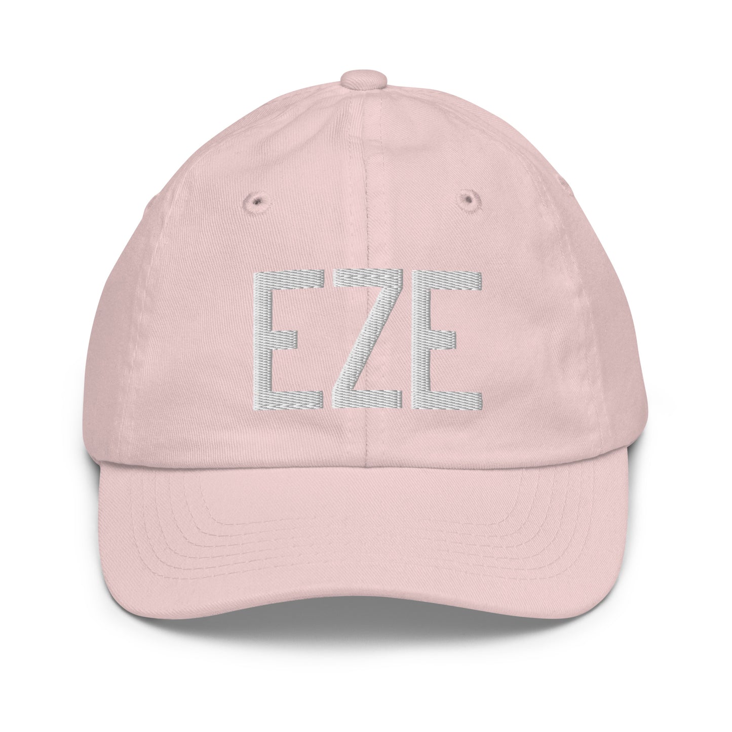 Airport Code Kid's Baseball Cap - White • EZE Buenos Aires • YHM Designs - Image 31