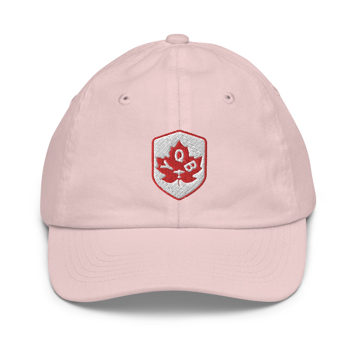 Maple Leaf Kid's Cap - Red/White • YQB Quebec City • YHM Designs - Image 24