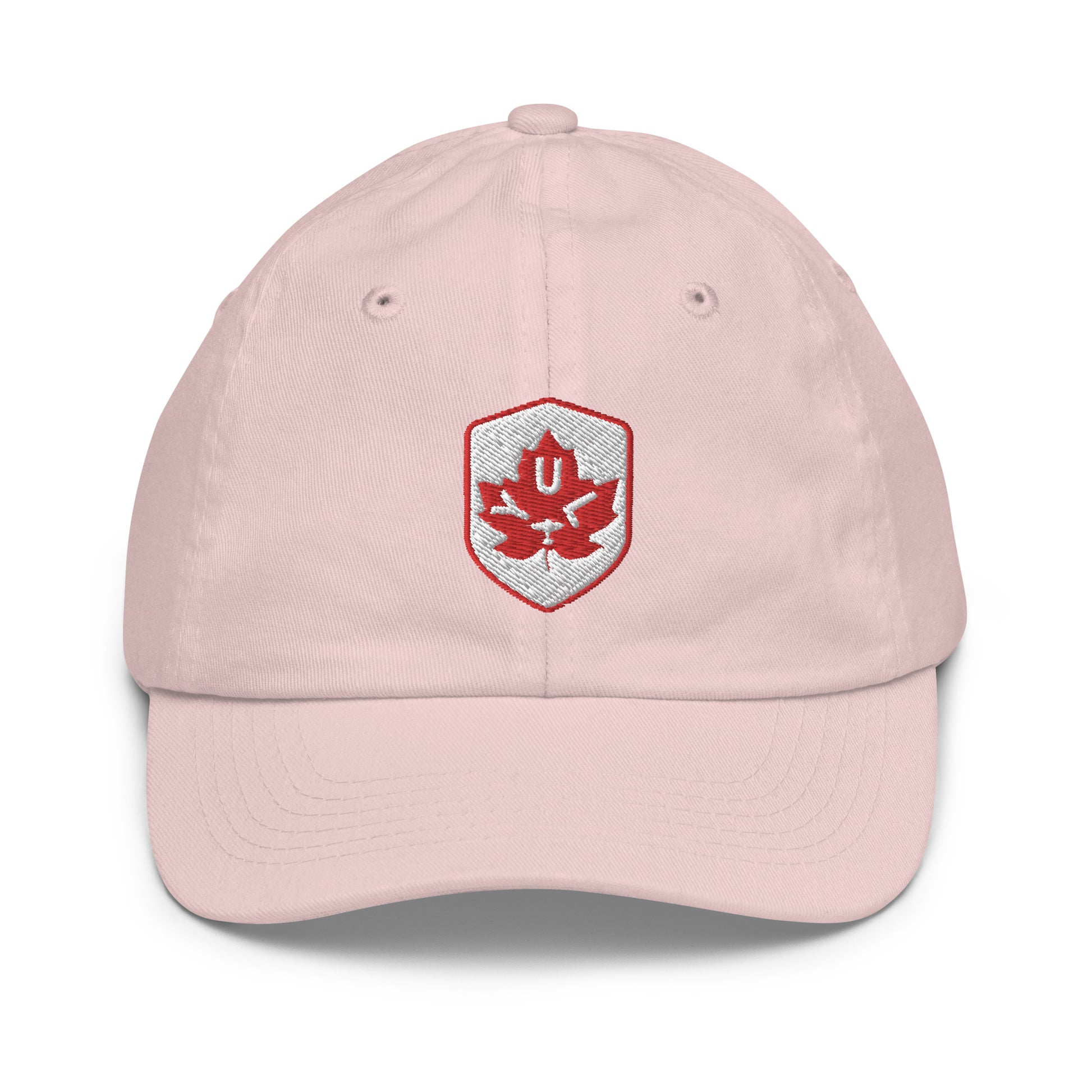 Maple Leaf Kid's Cap - Red/White • YUL Montreal • YHM Designs - Image 24