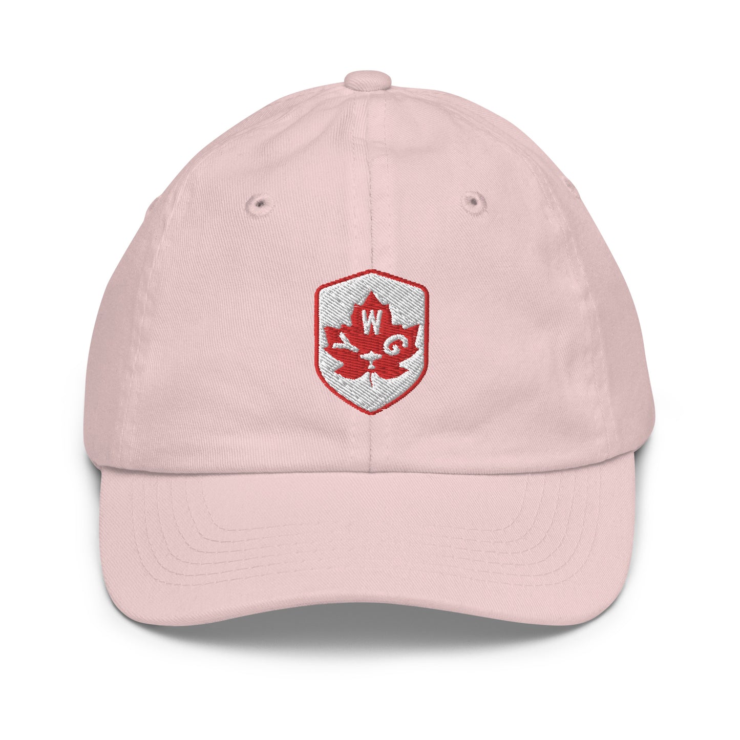 Maple Leaf Kid's Cap - Red/White • YWG Winnipeg • YHM Designs - Image 24