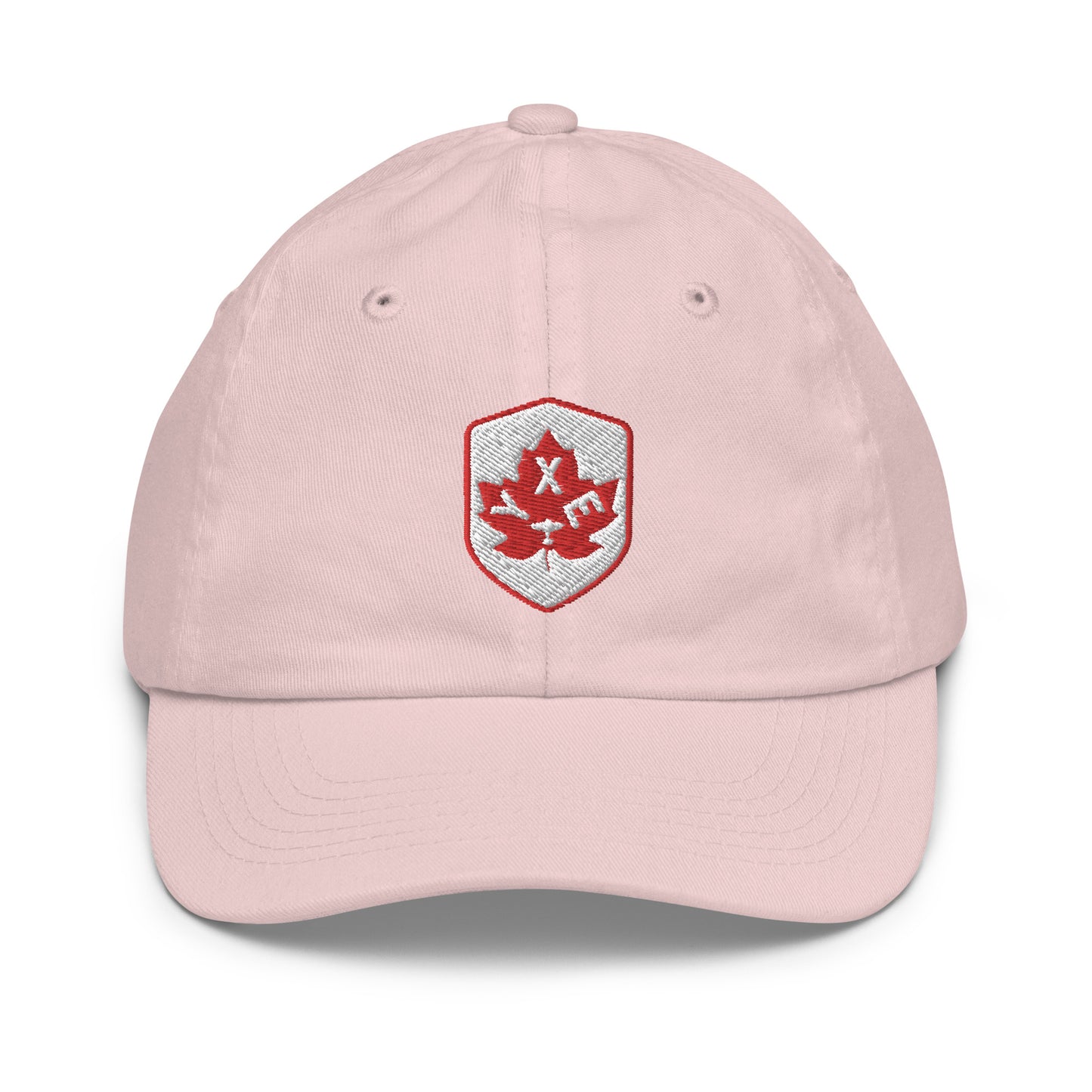 Maple Leaf Kid's Cap - Red/White • YXE Saskatoon • YHM Designs - Image 24