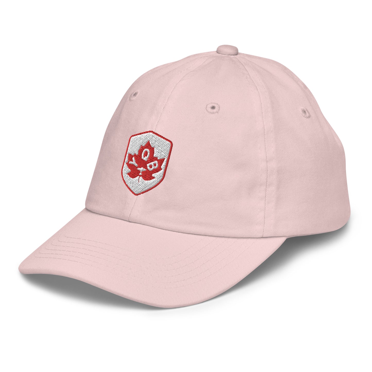 Maple Leaf Kid's Cap - Red/White • YQB Quebec City • YHM Designs - Image 25