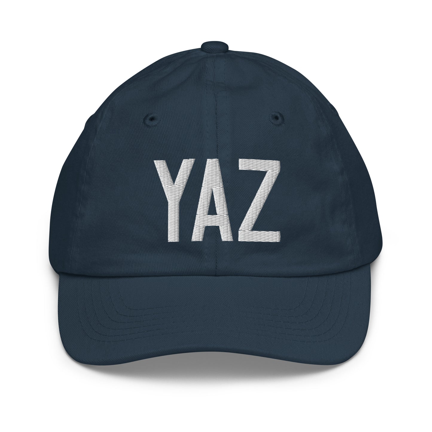 Airport Code Kid's Baseball Cap - White • YAZ Tofino • YHM Designs - Image 14