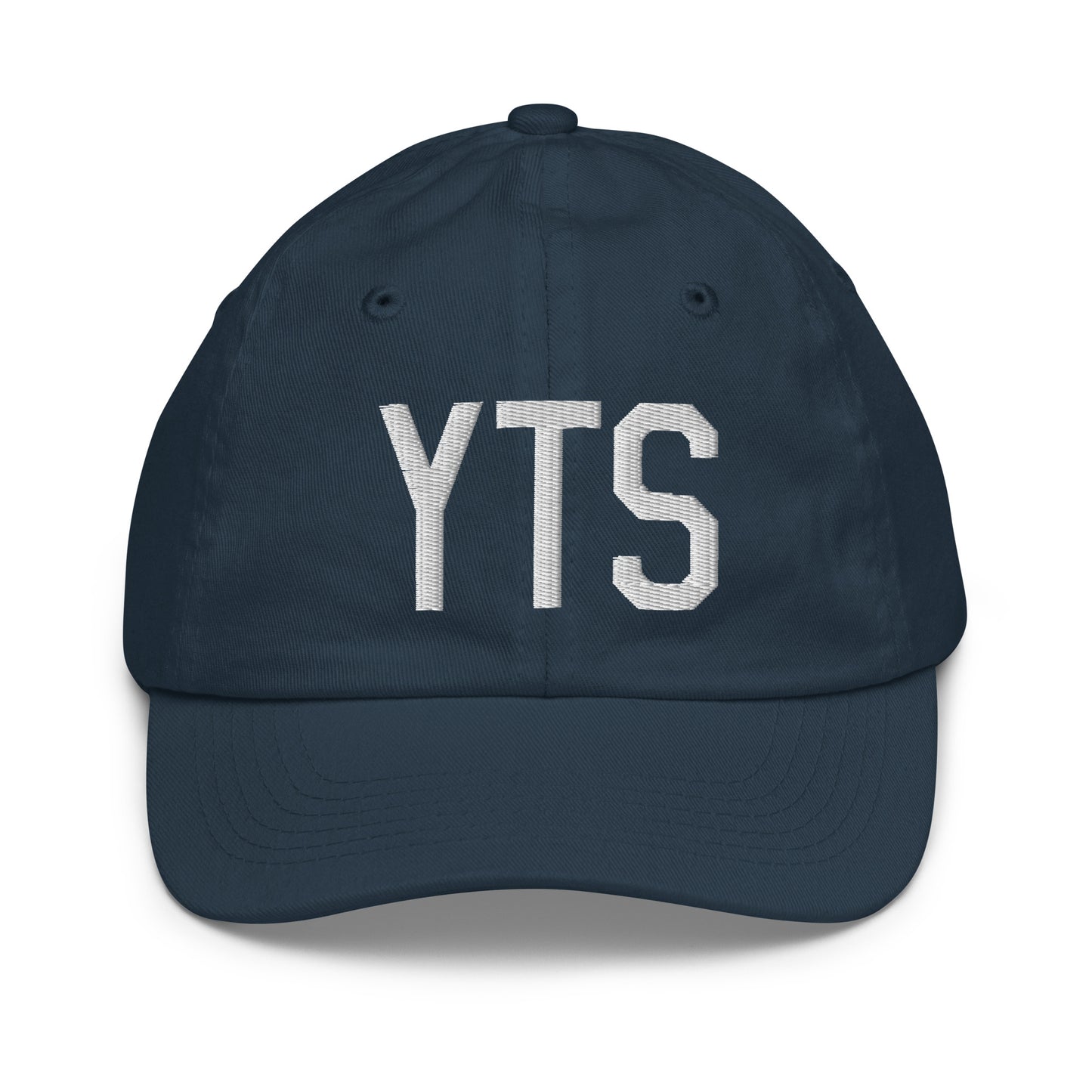 Airport Code Kid's Baseball Cap - White • YTS Timmins • YHM Designs - Image 14