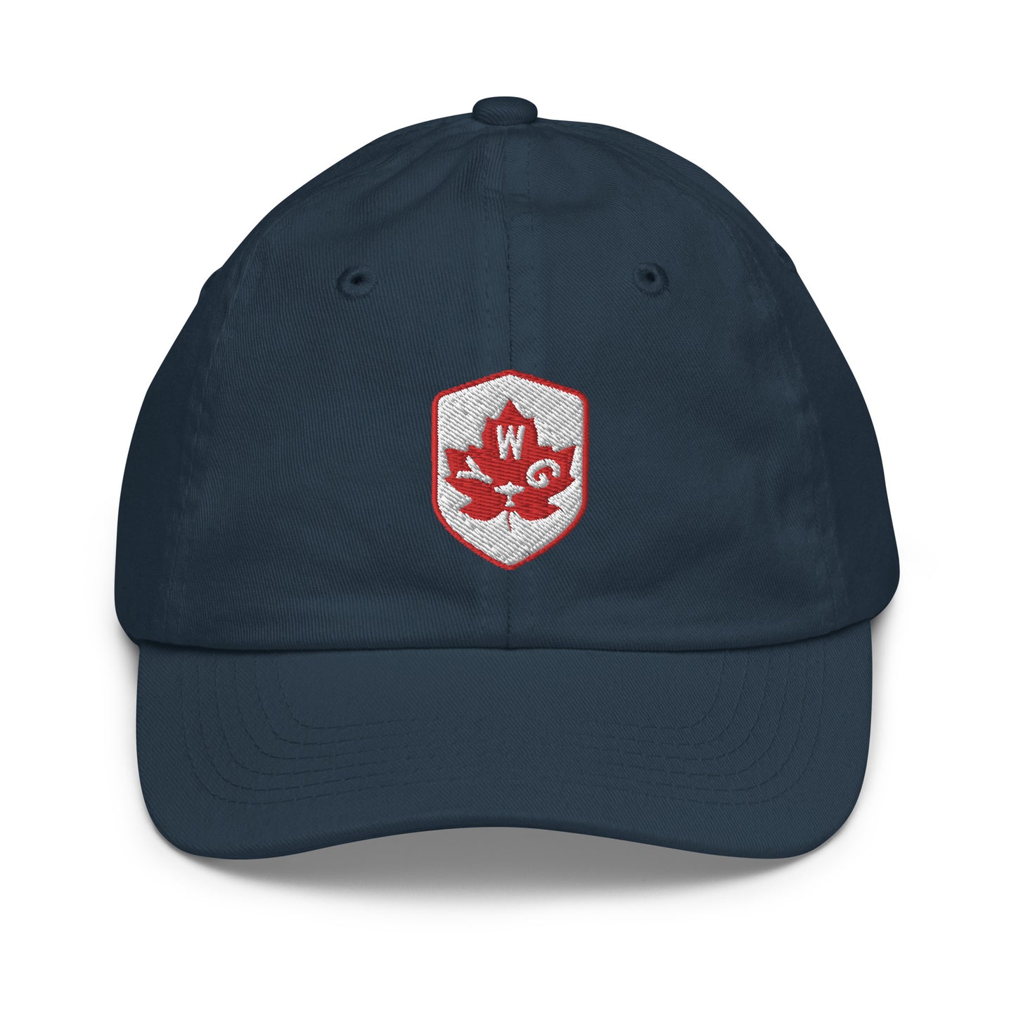 Maple Leaf Kid's Cap - Red/White • YWG Winnipeg • YHM Designs - Image 14