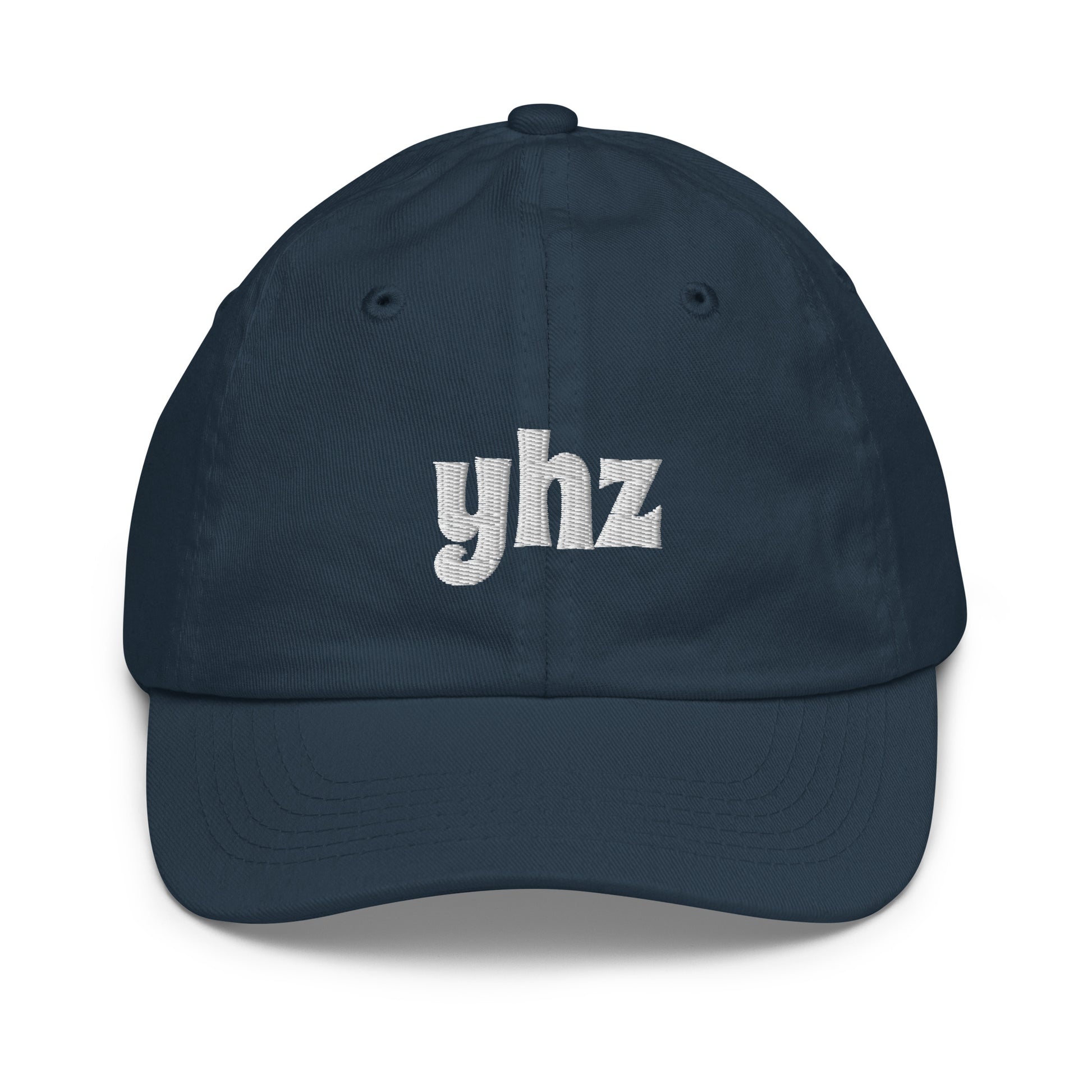 Groovy Kid's Baseball Cap - White • YHZ Halifax • YHM Designs - Image 12