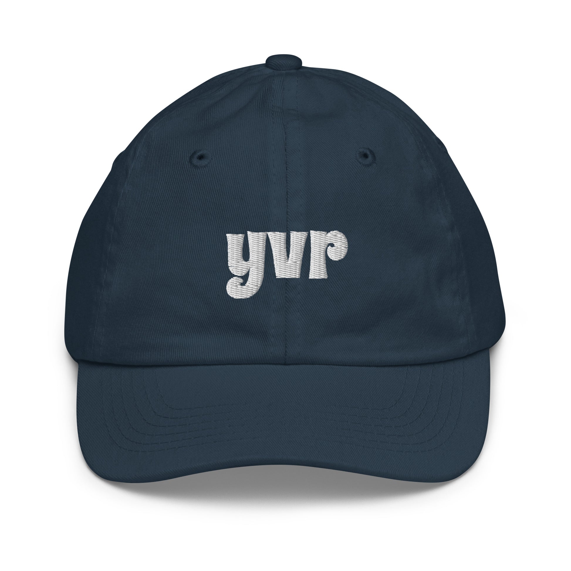 Groovy Kid's Baseball Cap - White • YVR Vancouver • YHM Designs - Image 12