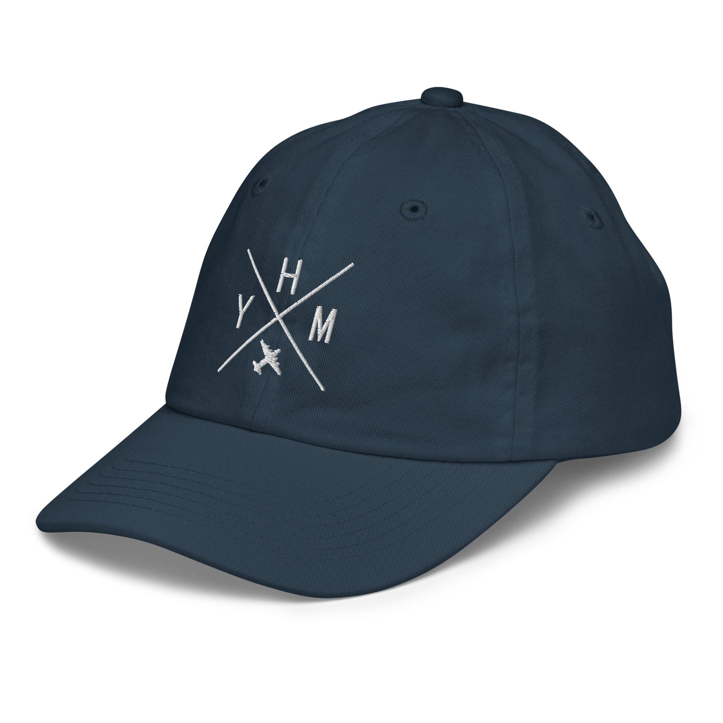 Crossed-X Kid's Baseball Cap - White • YHM Hamilton • YHM Designs - Image 16