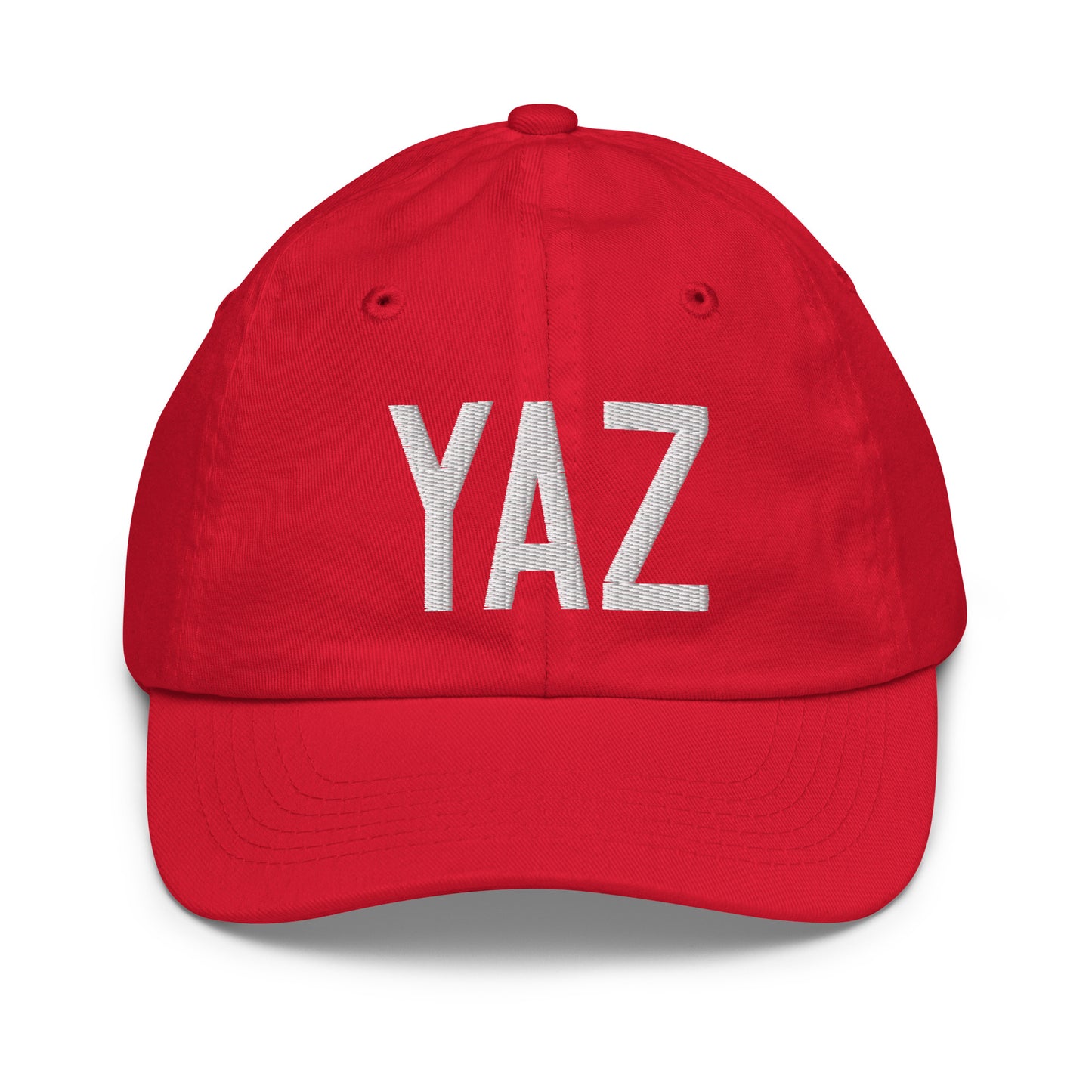 Airport Code Kid's Baseball Cap - White • YAZ Tofino • YHM Designs - Image 17