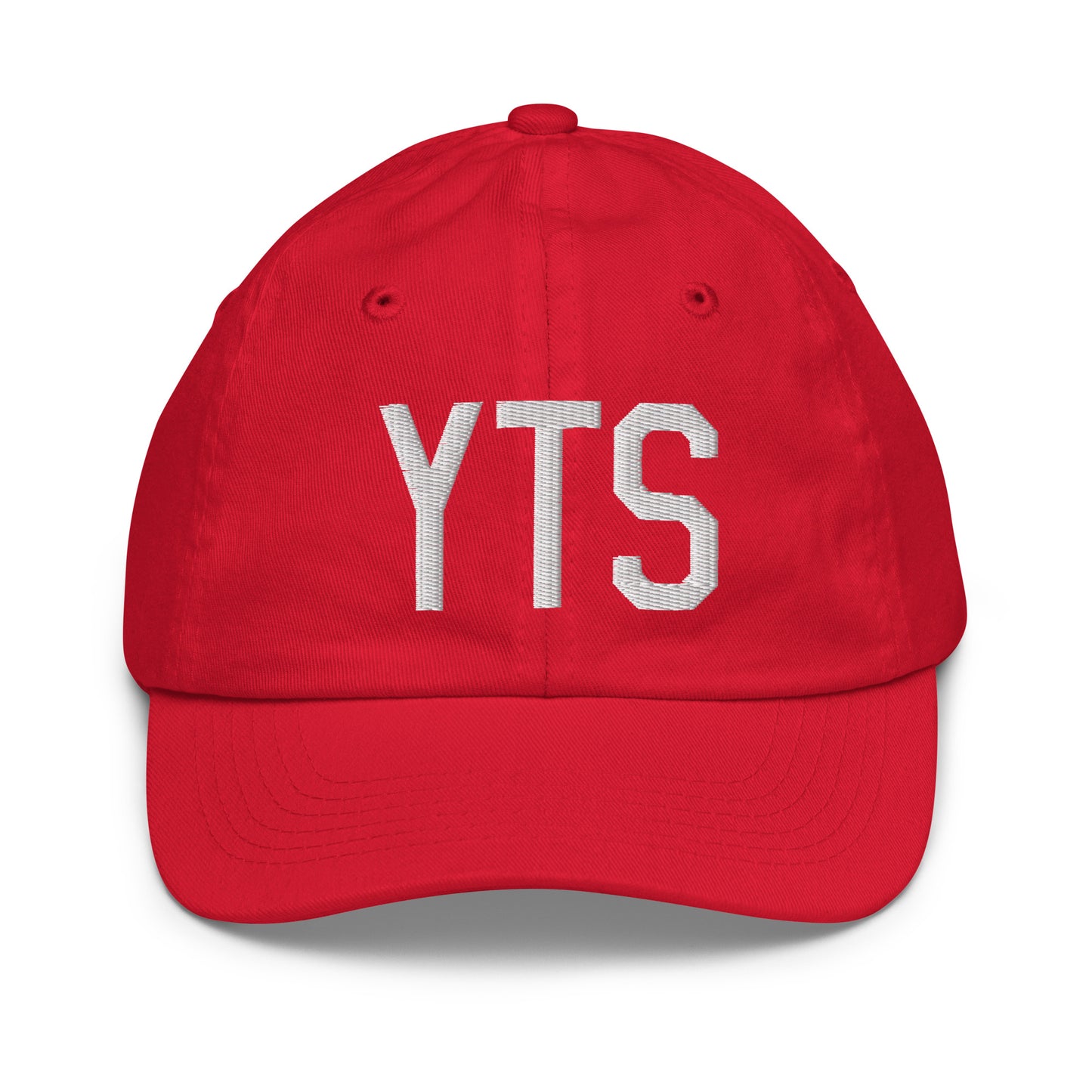 Airport Code Kid's Baseball Cap - White • YTS Timmins • YHM Designs - Image 17