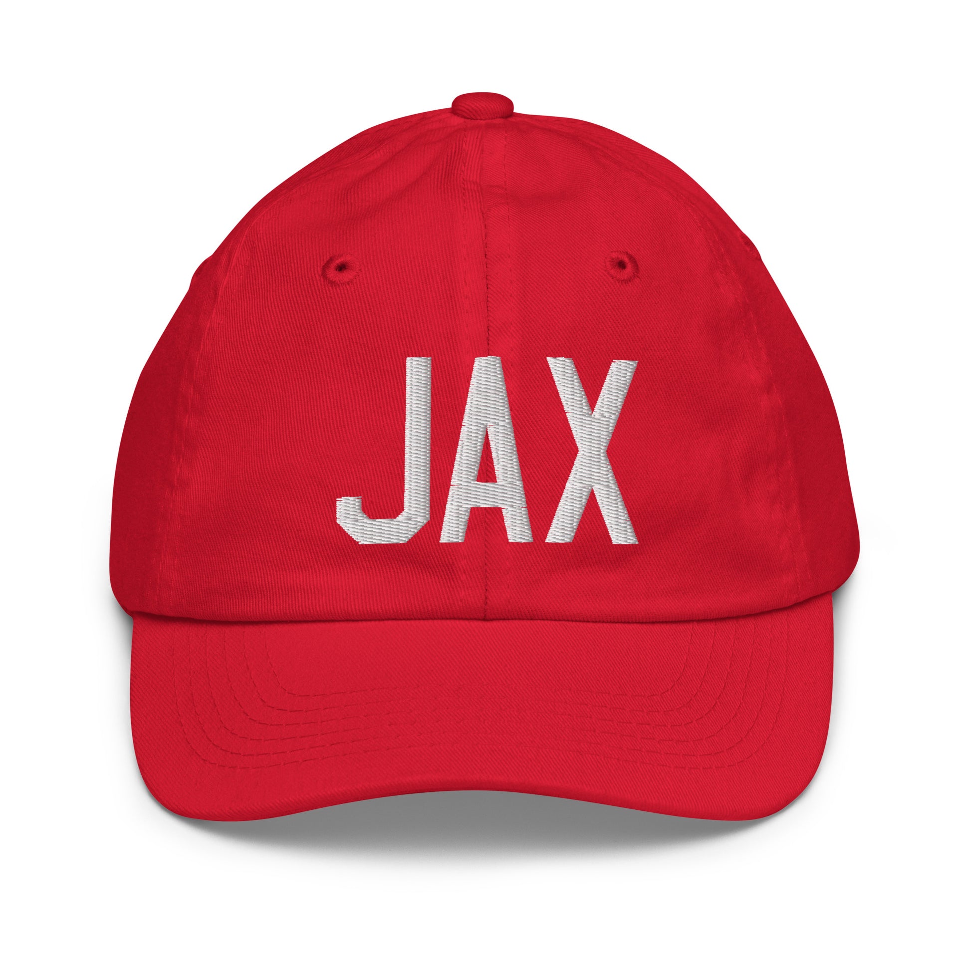 Airport Code Kid's Baseball Cap - White • JAX Jacksonville • YHM Designs - Image 17