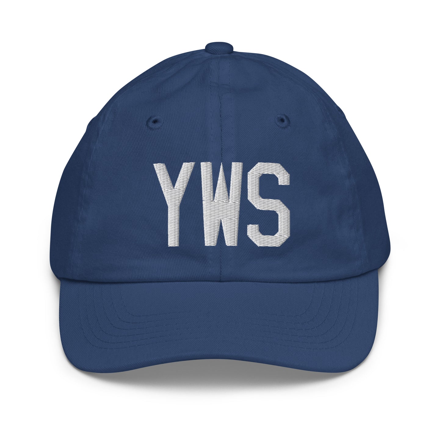 Airport Code Kid's Baseball Cap - White • YWS Whistler • YHM Designs - Image 20