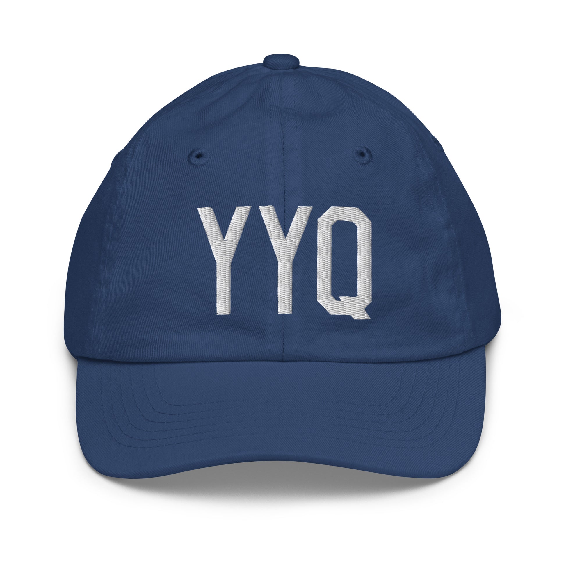 Airport Code Kid's Baseball Cap - White • YYQ Churchill • YHM Designs - Image 20