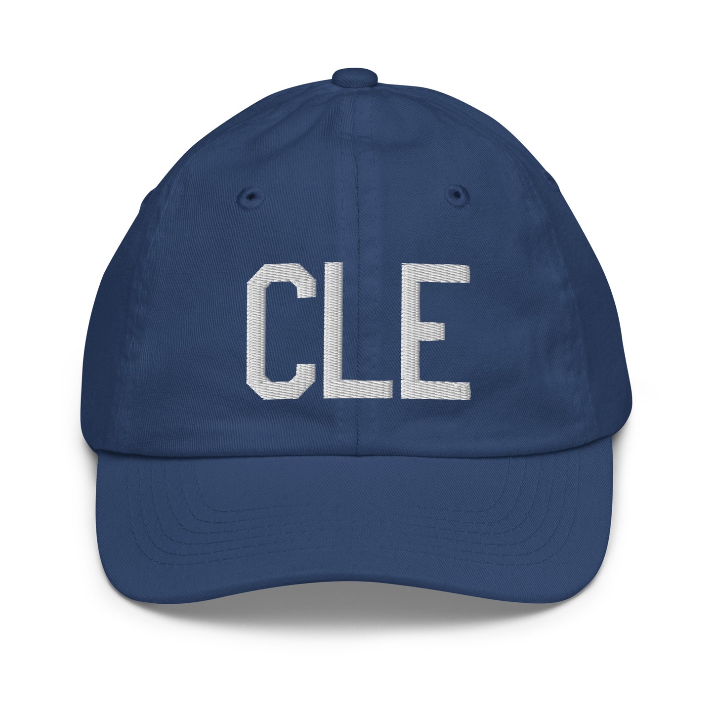 Airport Code Kid's Baseball Cap - White • CLE Cleveland • YHM Designs - Image 20