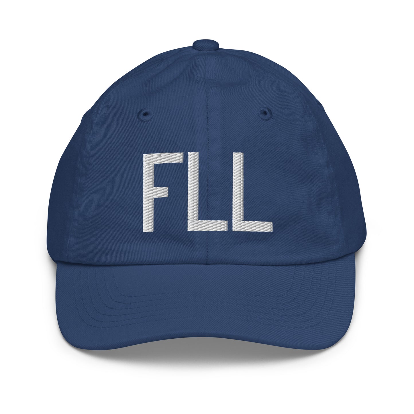 Airport Code Kid's Baseball Cap - White • FLL Fort Lauderdale • YHM Designs - Image 20
