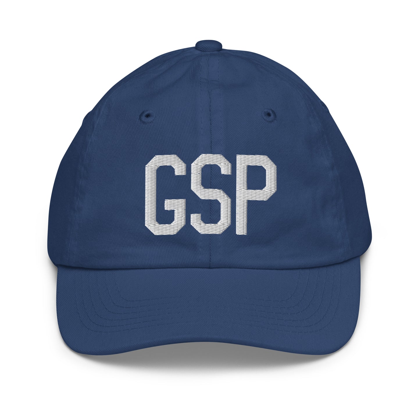 Airport Code Kid's Baseball Cap - White • GSP Greenville-Spartanburg • YHM Designs - Image 20