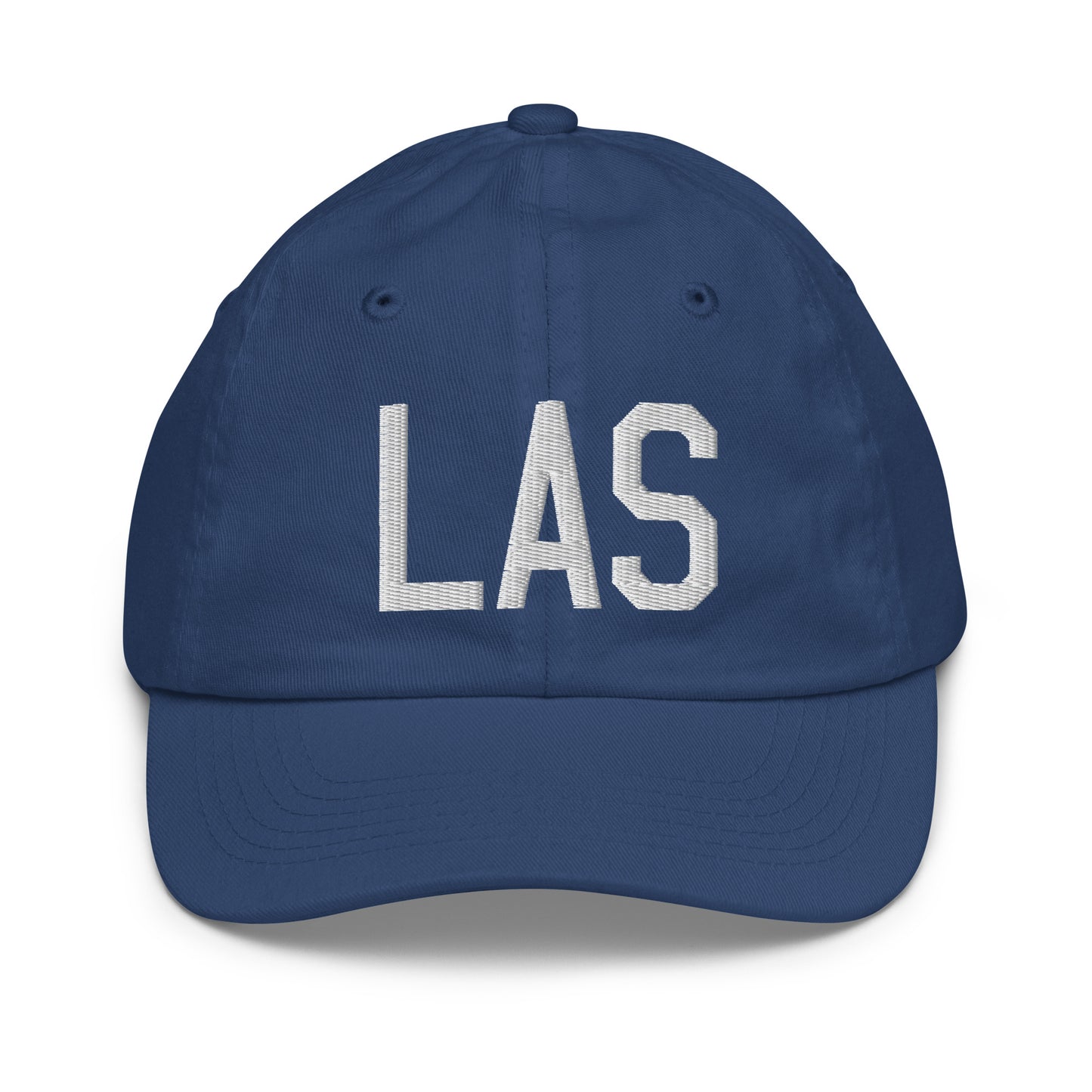 Airport Code Kid's Baseball Cap - White • LAS Las Vegas • YHM Designs - Image 20