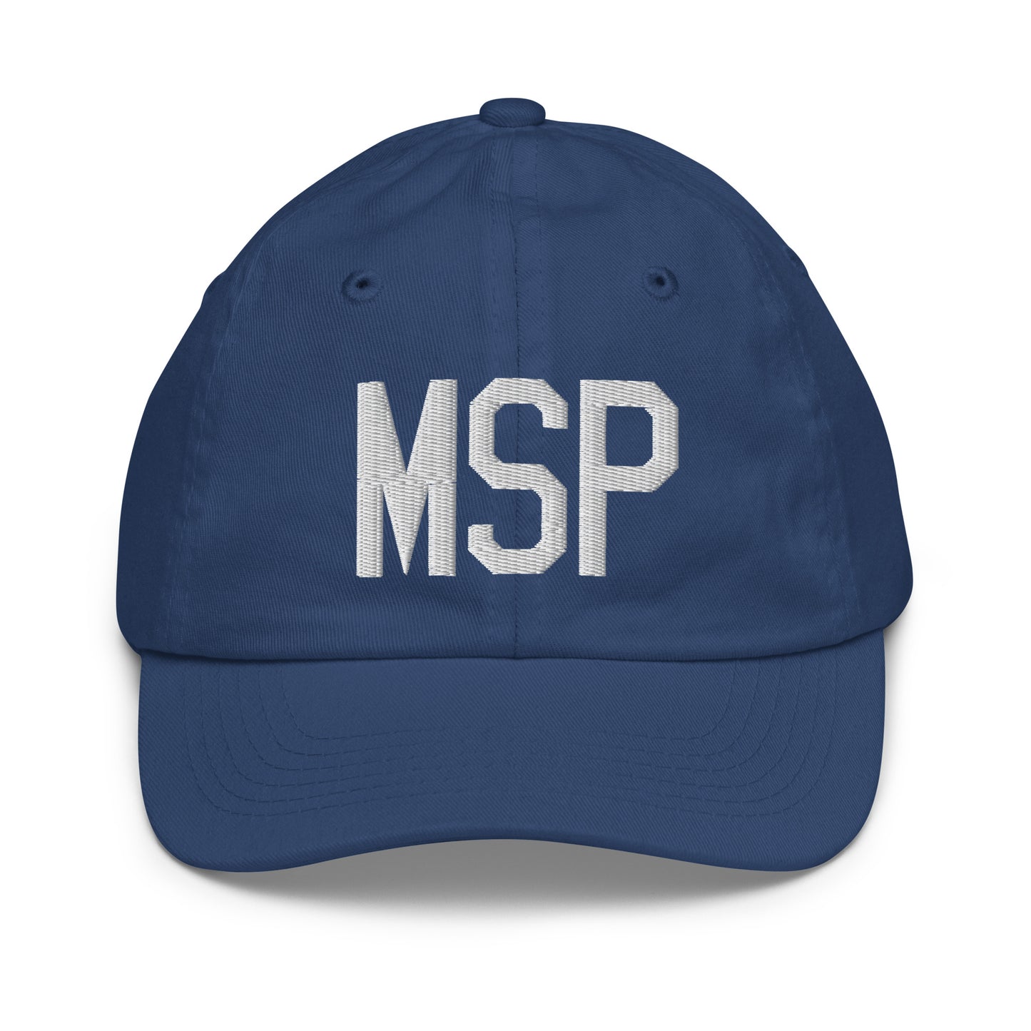 Airport Code Kid's Baseball Cap - White • MSP Minneapolis • YHM Designs - Image 20
