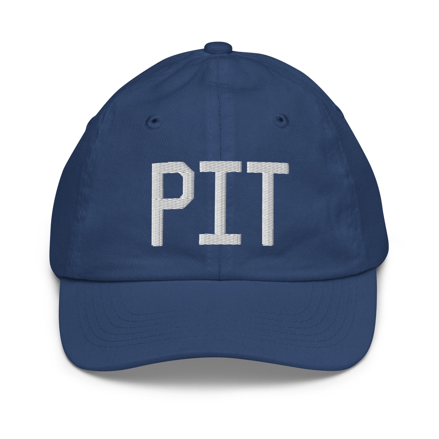 Airport Code Kid's Baseball Cap - White • PIT Pittsburgh • YHM Designs - Image 20