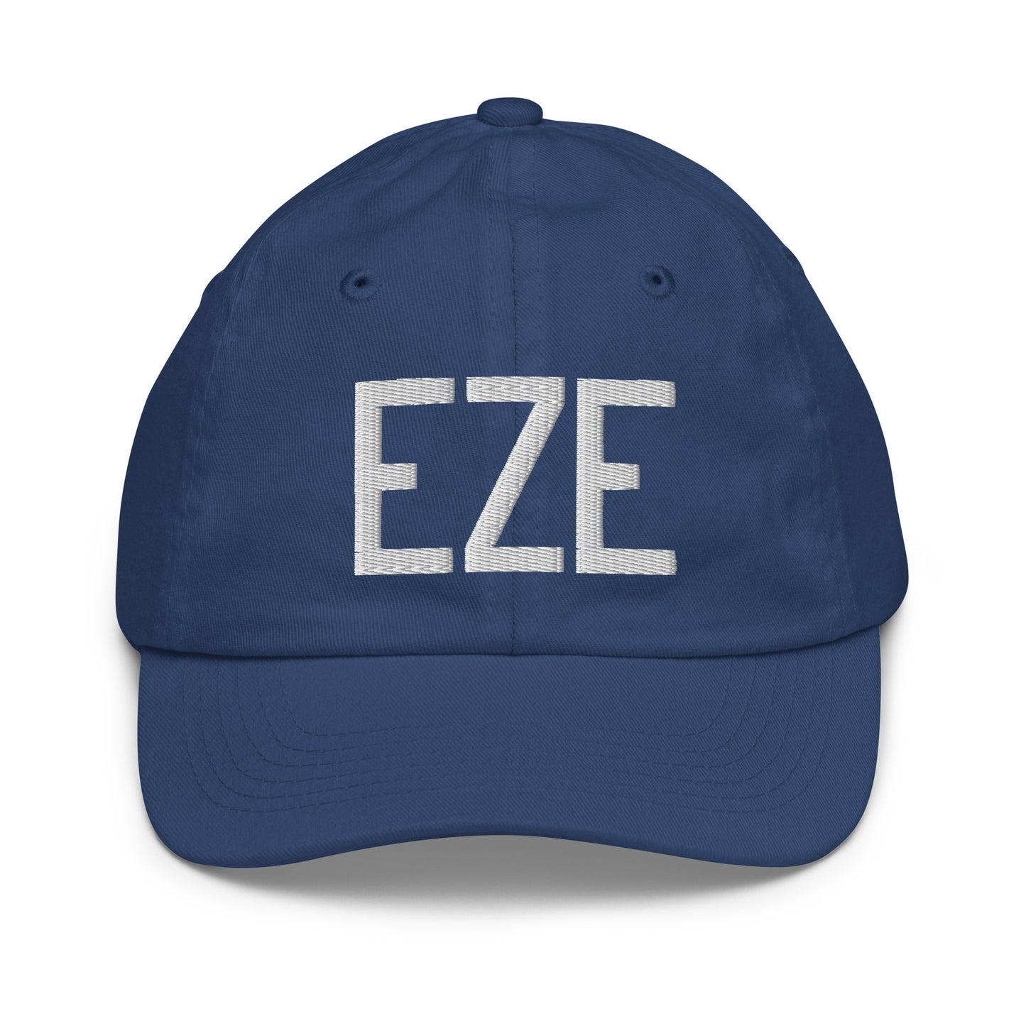 Airport Code Kid's Baseball Cap - White • EZE Buenos Aires • YHM Designs - Image 20