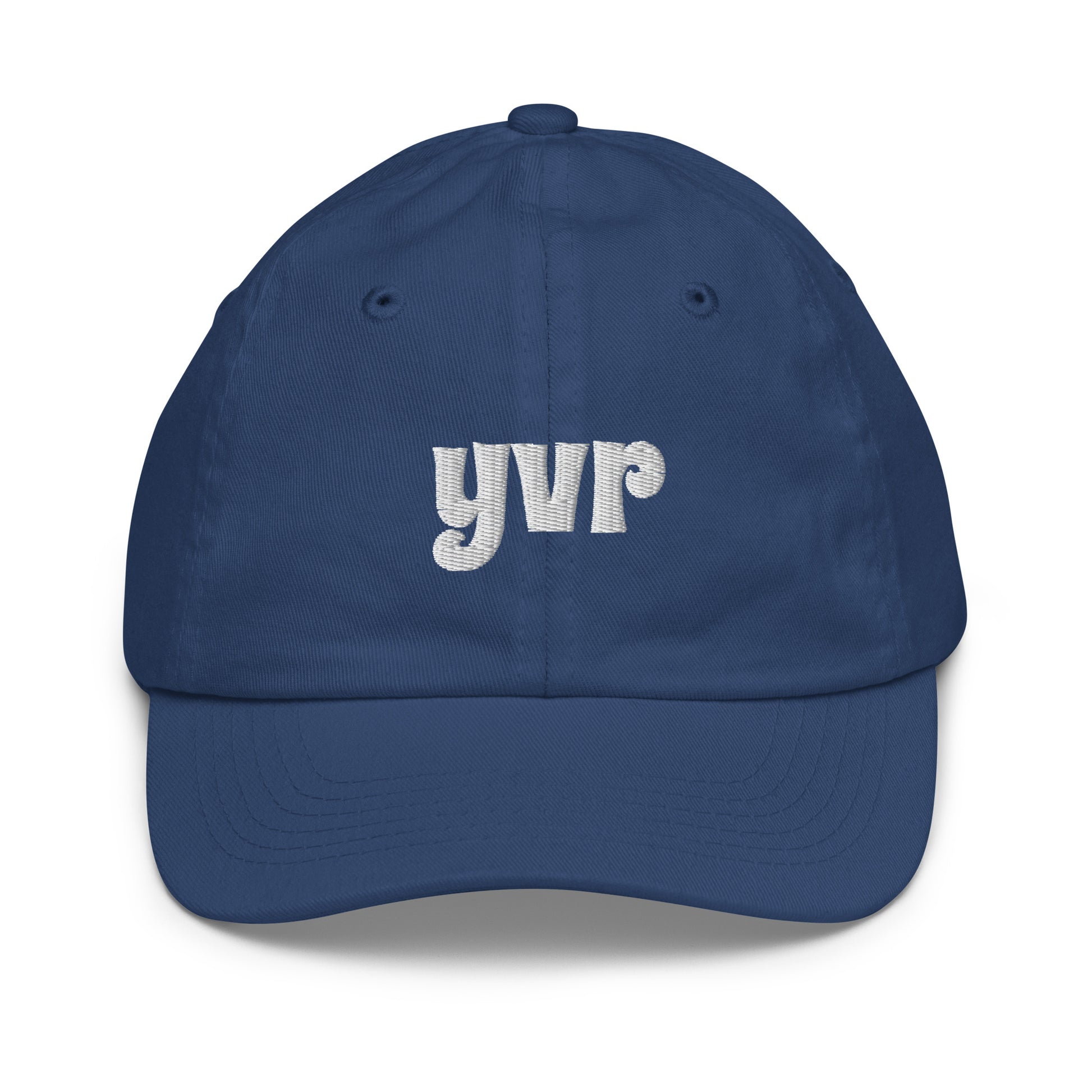 Groovy Kid's Baseball Cap - White • YVR Vancouver • YHM Designs - Image 15