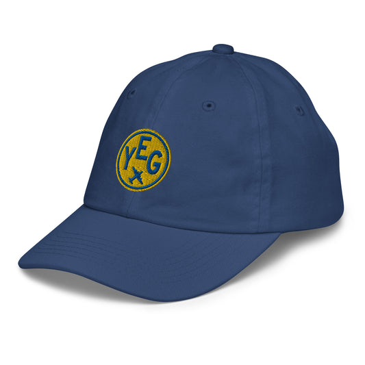 Roundel Kid's Baseball Cap - Gold • YEG Edmonton • YHM Designs - Image 01