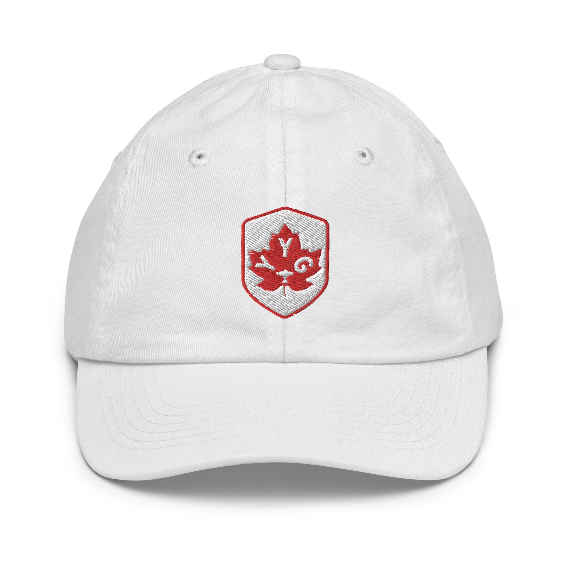 Maple Leaf Kid's Cap - Red/White • YYG Charlottetown • YHM Designs - Image 26
