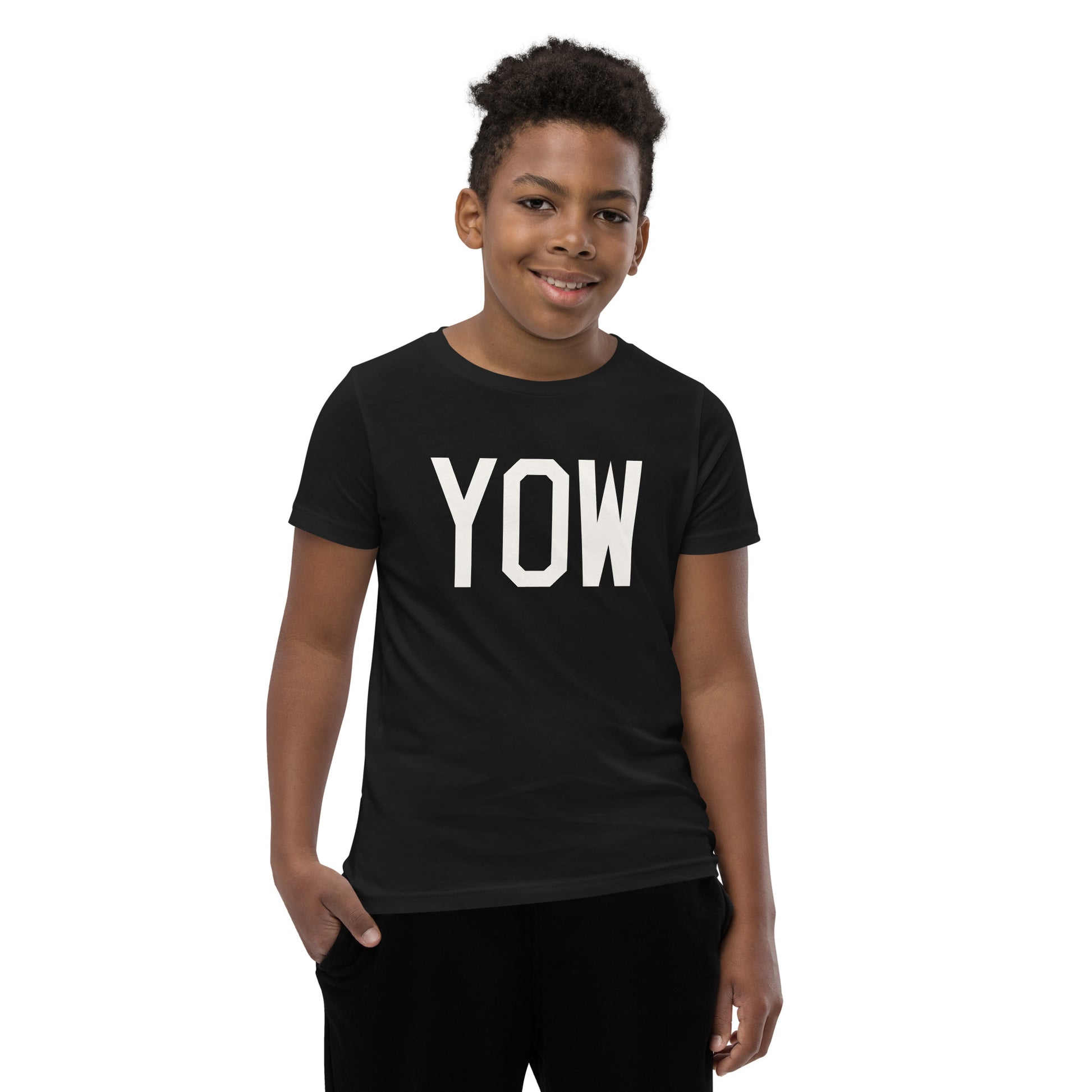 Kid's T-Shirt - White Graphic • YOW Ottawa • YHM Designs - Image 06