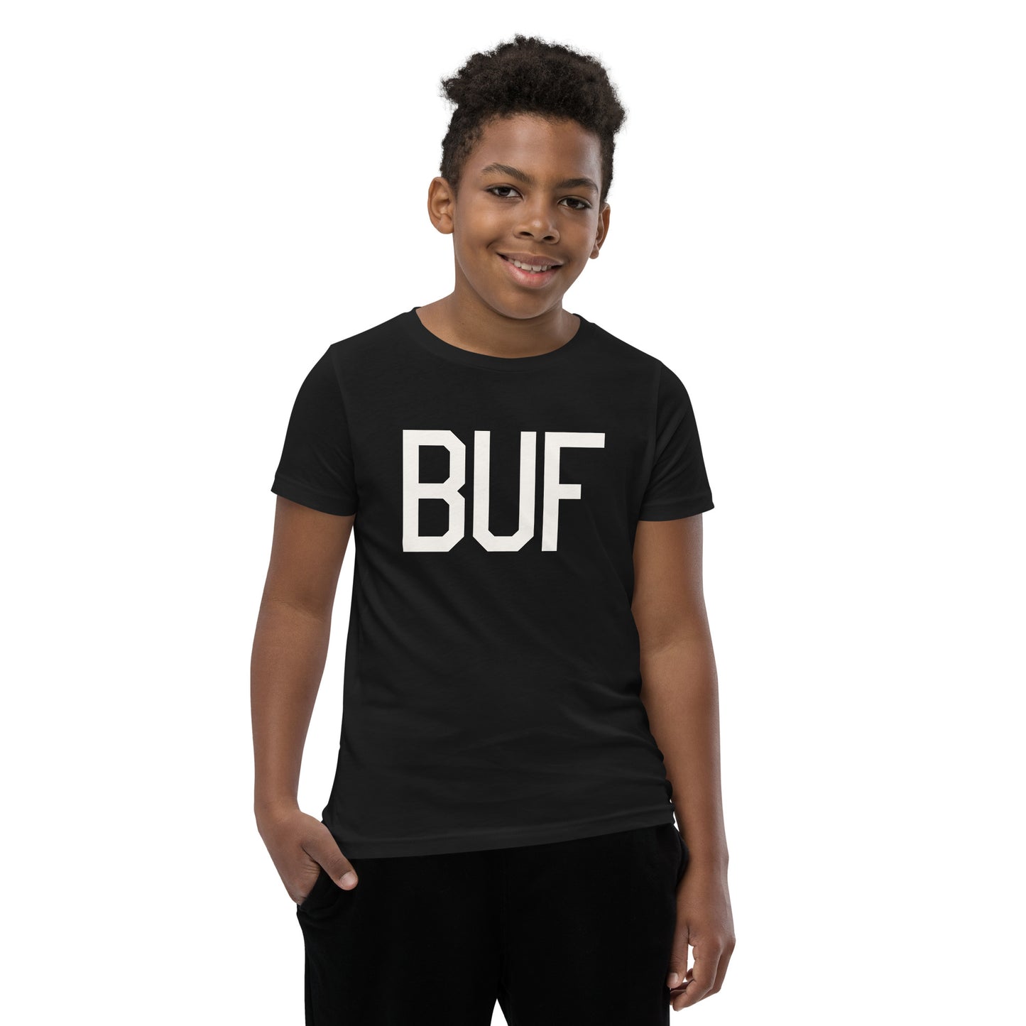 Kid's T-Shirt - White Graphic • BUF Buffalo • YHM Designs - Image 06