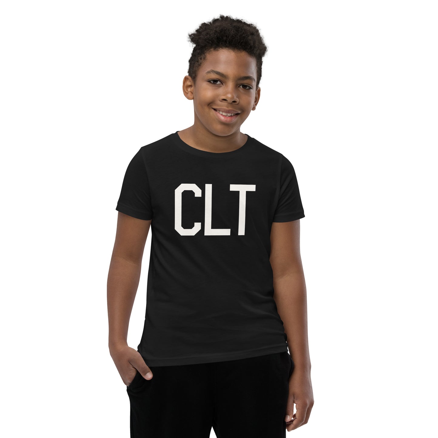 Kid's T-Shirt - White Graphic • CLT Charlotte • YHM Designs - Image 06