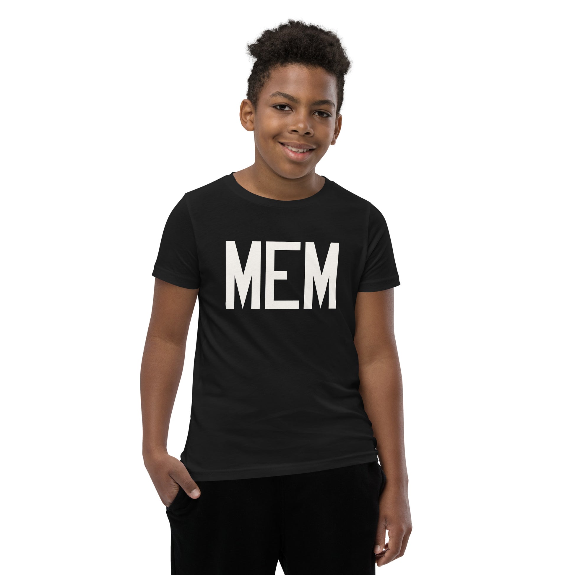 Kid's T-Shirt - White Graphic • MEM Memphis • YHM Designs - Image 06