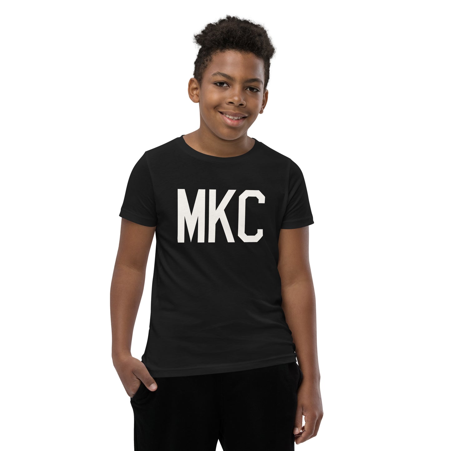 Kid's T-Shirt - White Graphic • MKC Kansas City • YHM Designs - Image 06