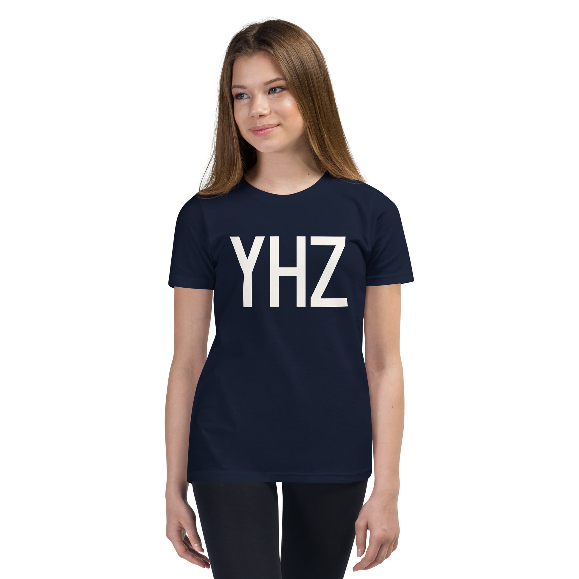 Kid's T-Shirt - White Graphic • YHZ Halifax • YHM Designs - Image 04