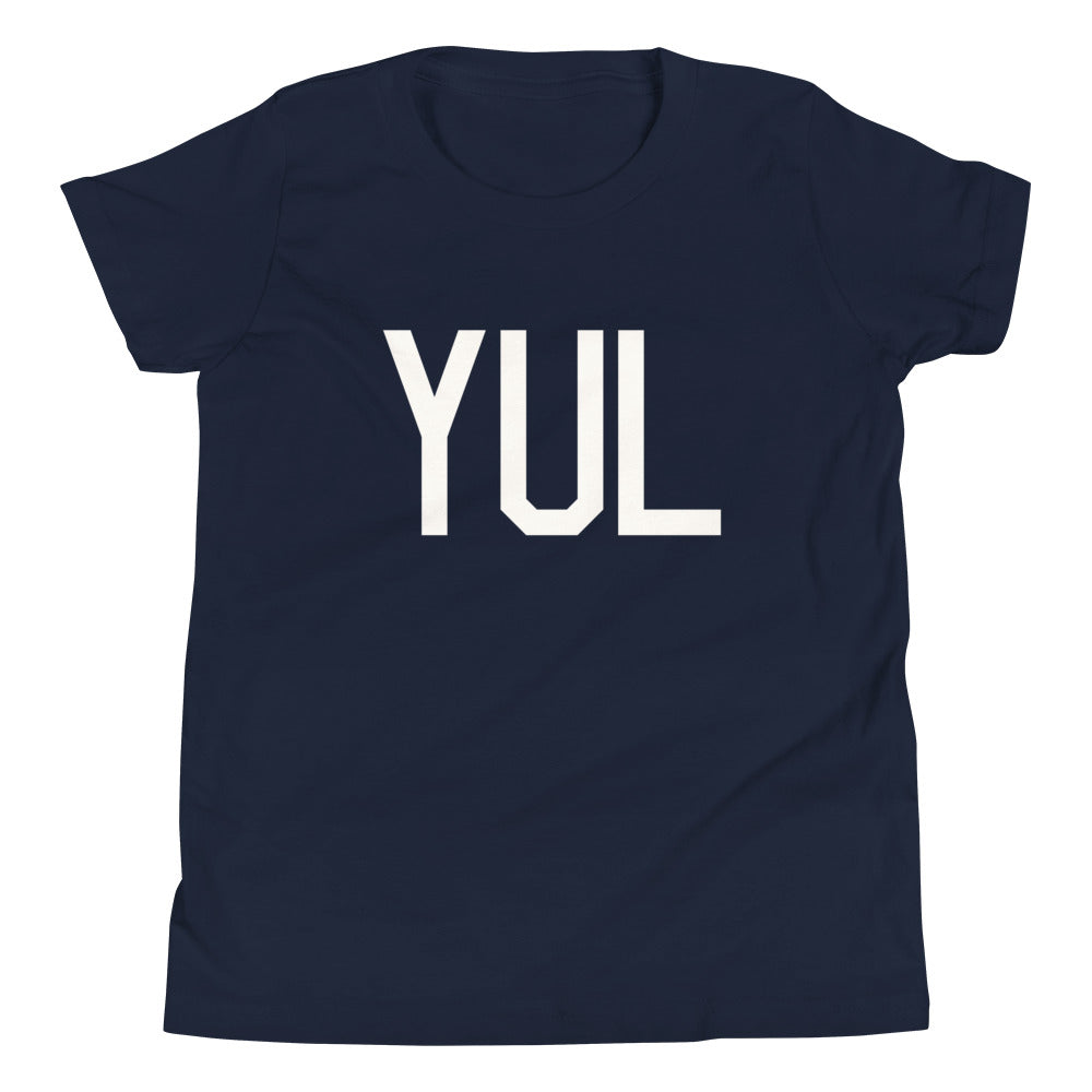 Kid's T-Shirt - White Graphic • YUL Montreal • YHM Designs - Image 05